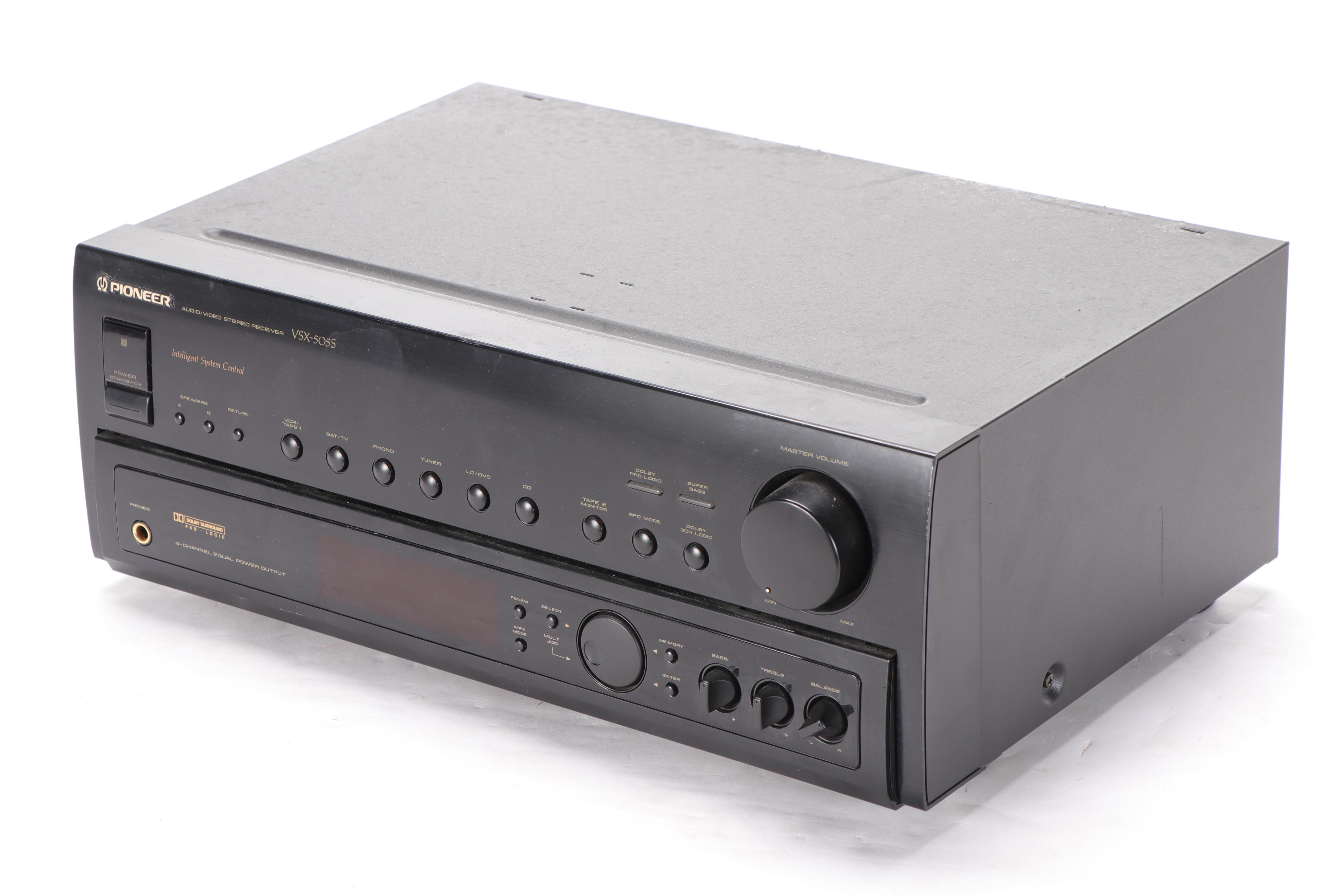 Pioneer Audio Video Receiver, Graphic Equalizer and CD Player