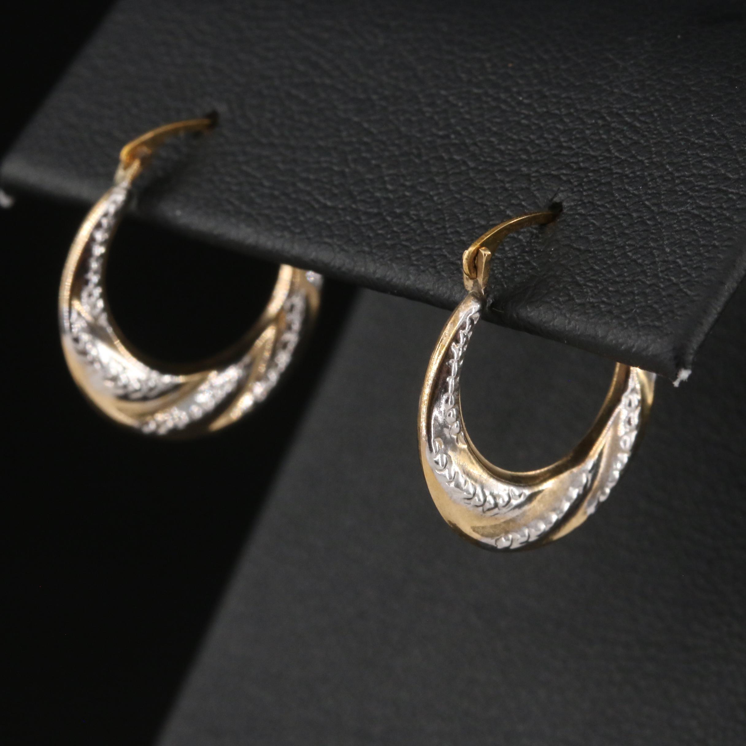 10K Hoop Earrings