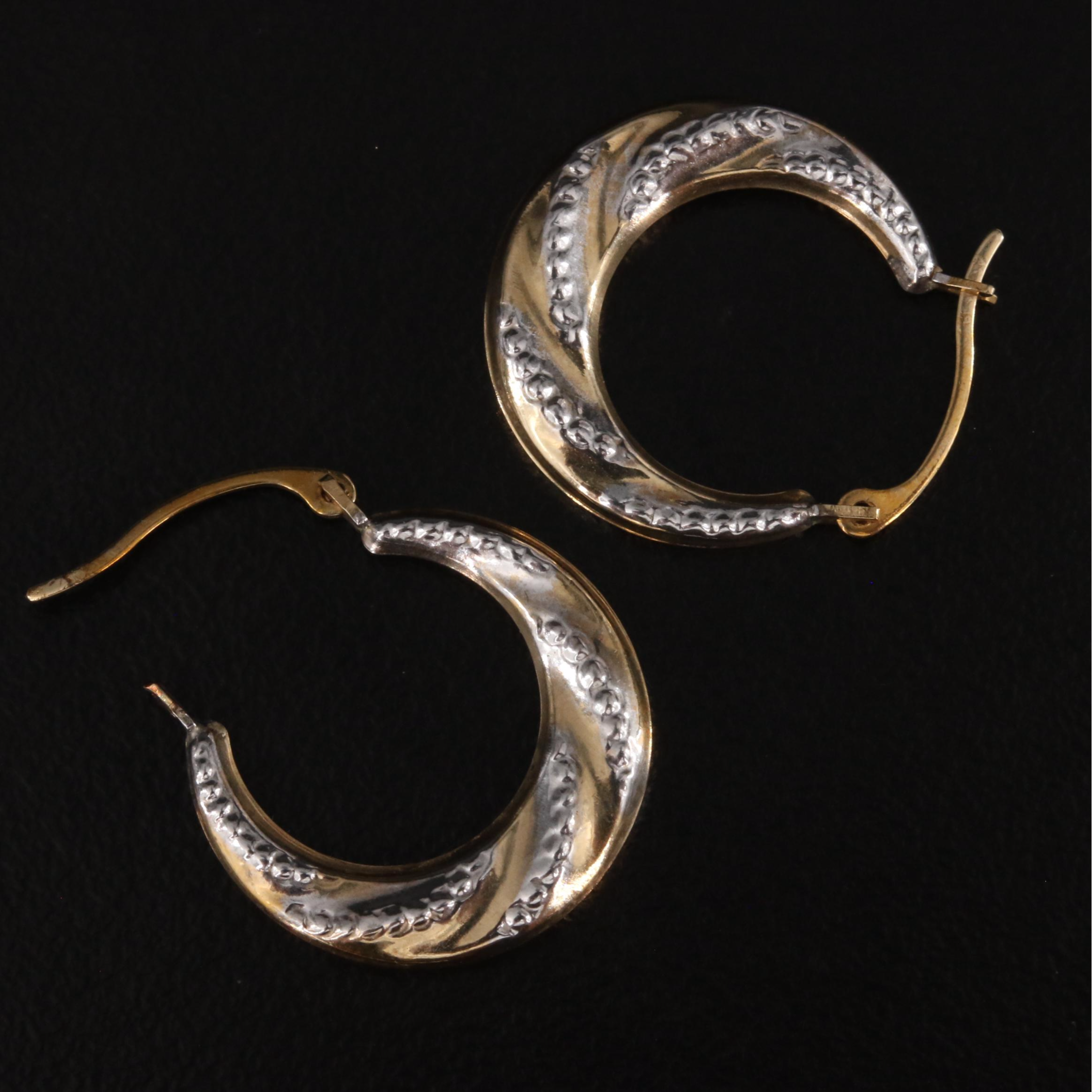 10K Hoop Earrings