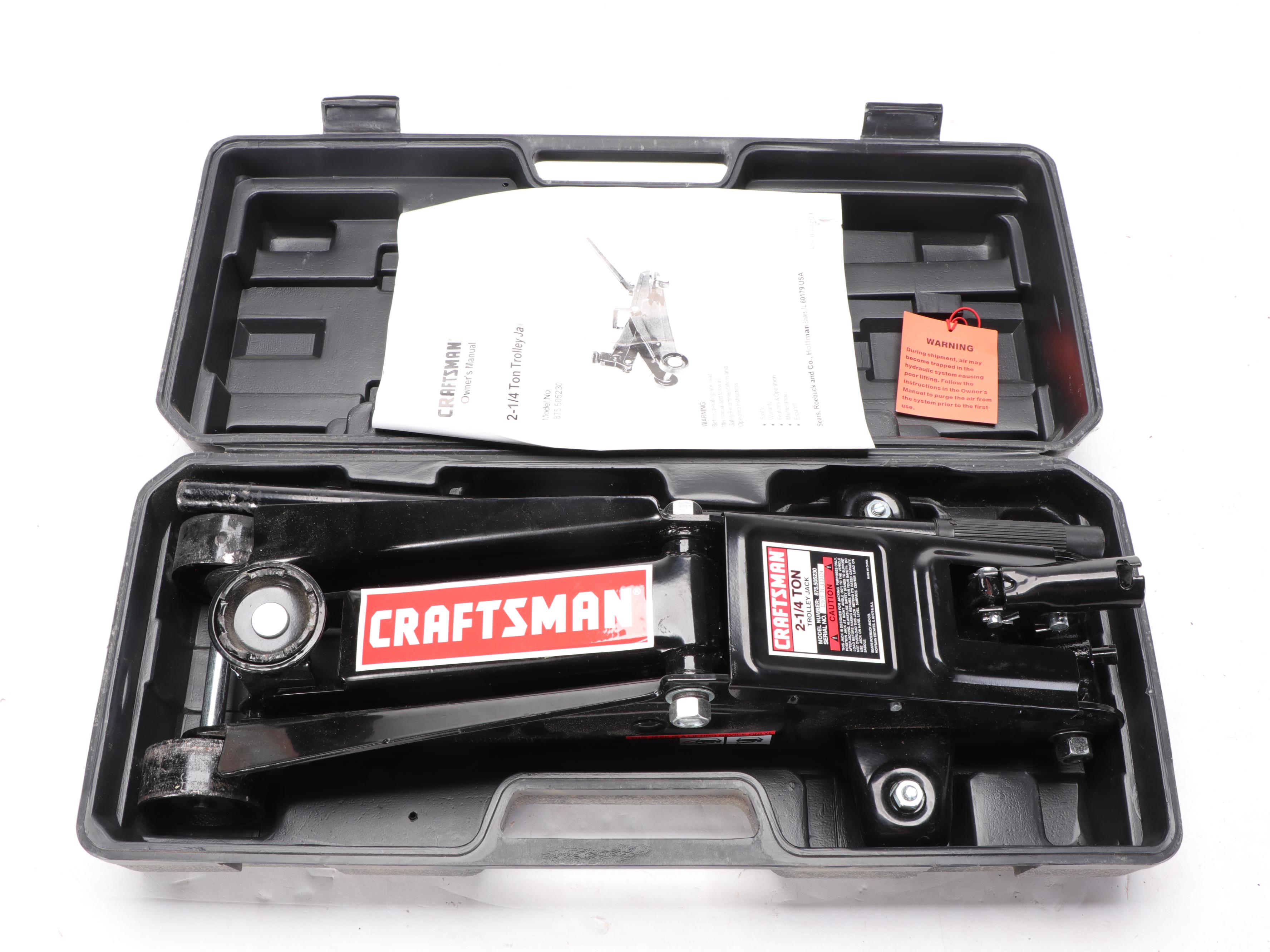Craftsman 2-1/4 Ton Trolley Jack with Case