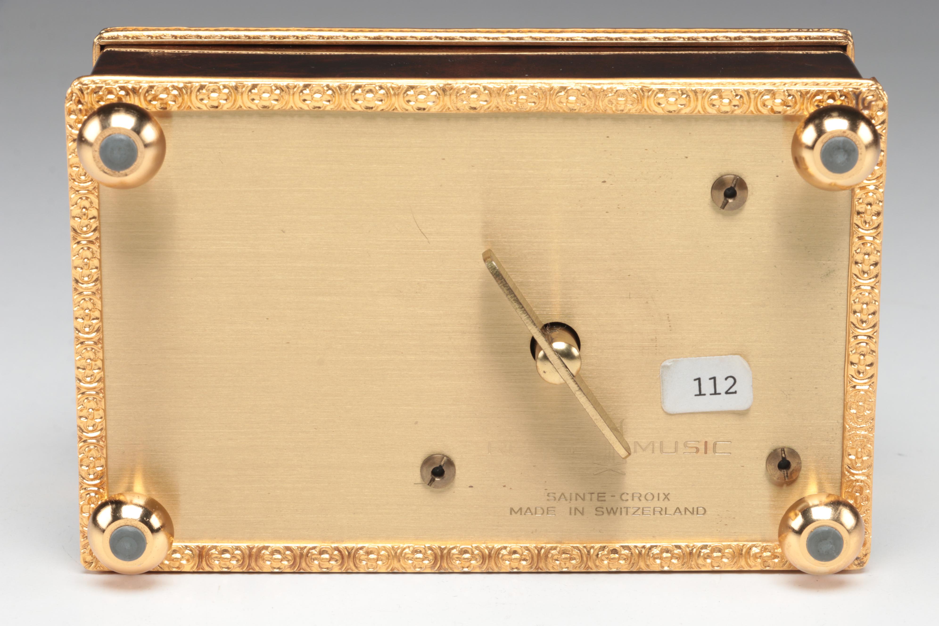 Reuge Automaton Singing Bird Music Box with 14K, Diamond, and Emerald Accents