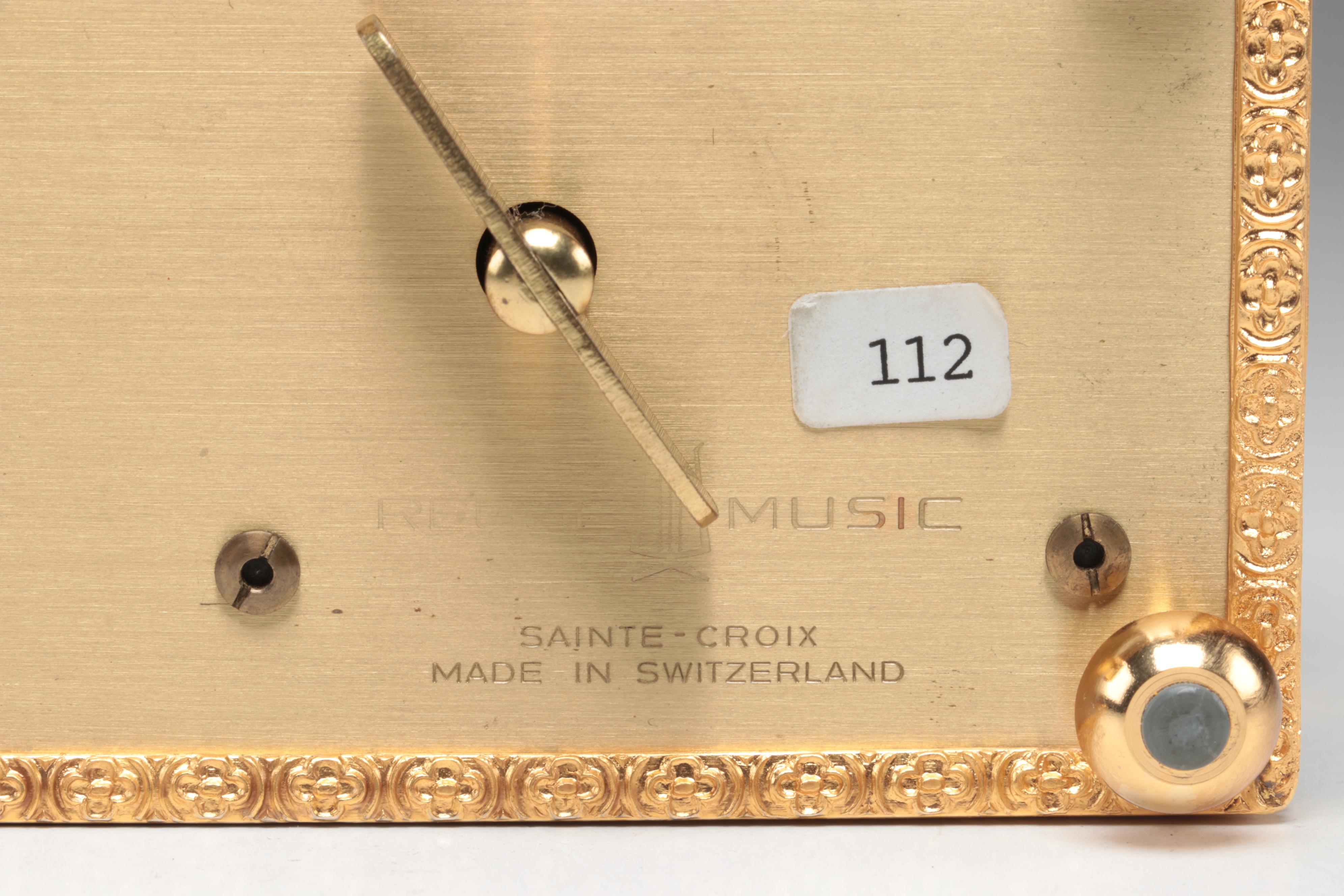 Reuge Automaton Singing Bird Music Box with 14K, Diamond, and Emerald Accents