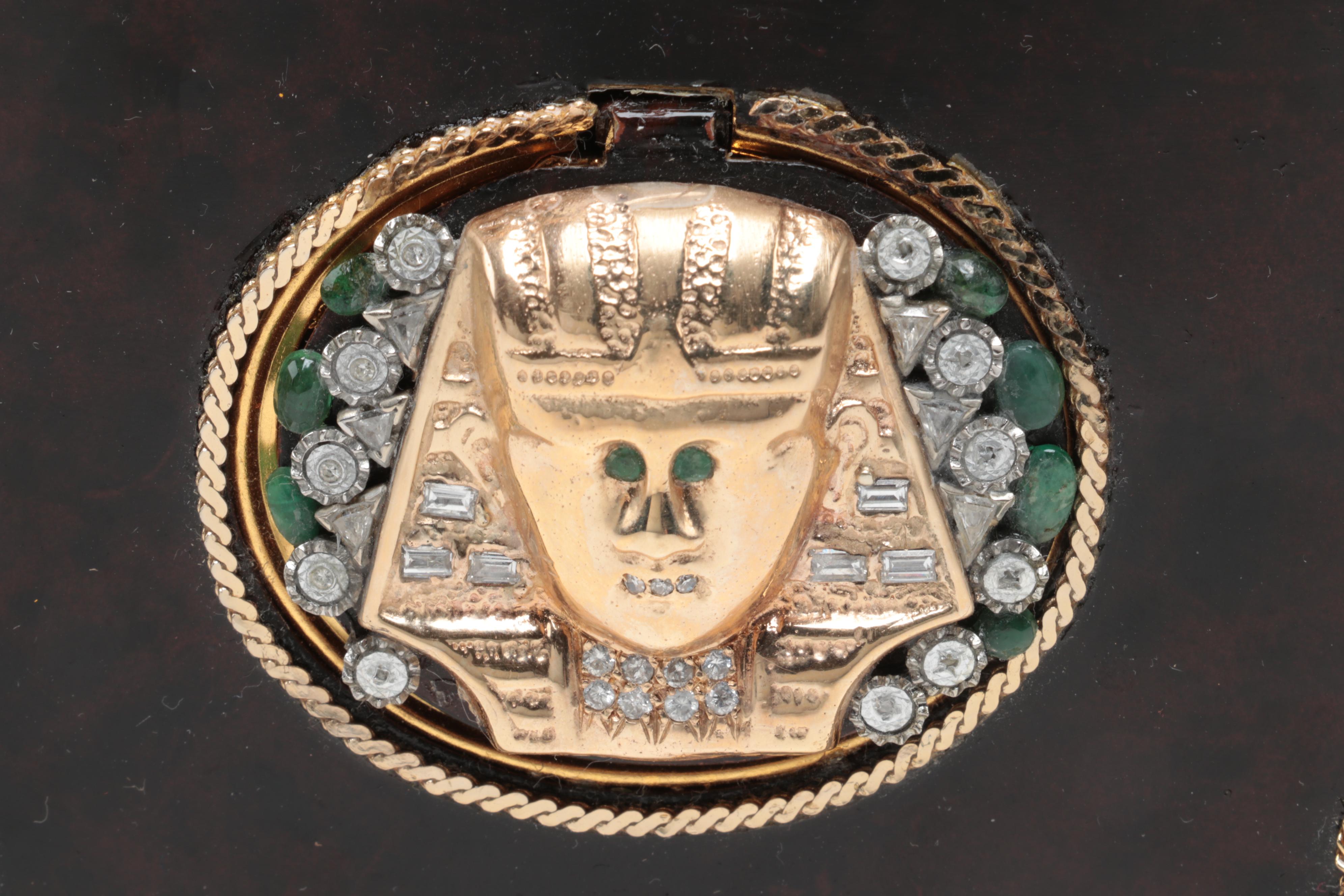 Reuge Automaton Singing Bird Music Box with 14K, Diamond, and Emerald Accents