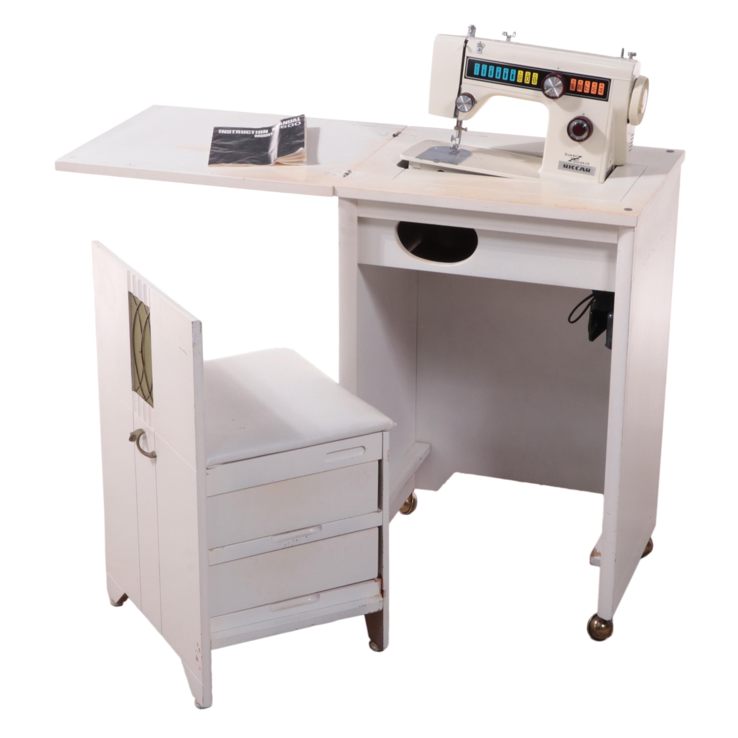 Riccar Model 7500 "Super-Stretch" Sewing Machine Cabinet