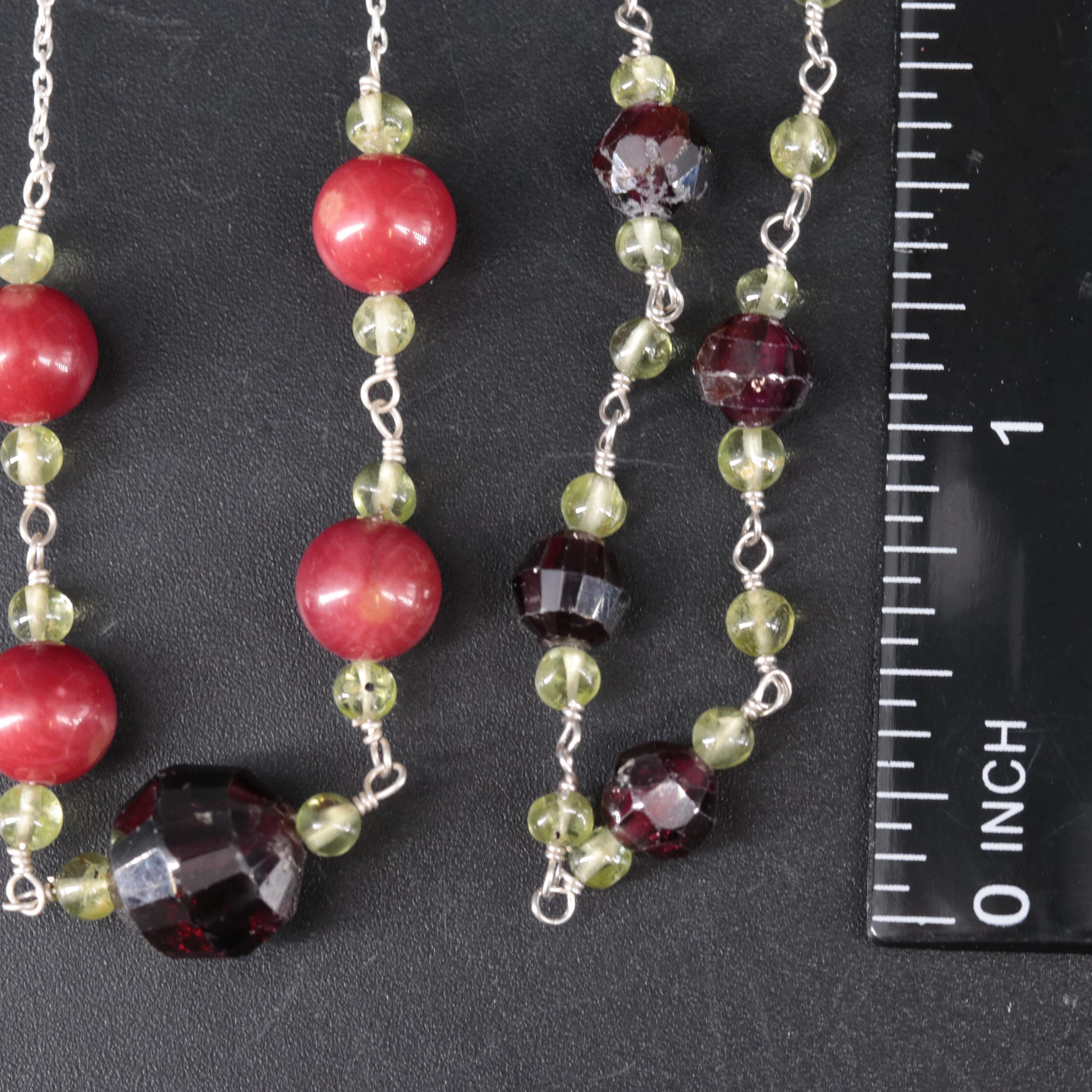 Sterling Station Necklace Collection Featuring Gemstones