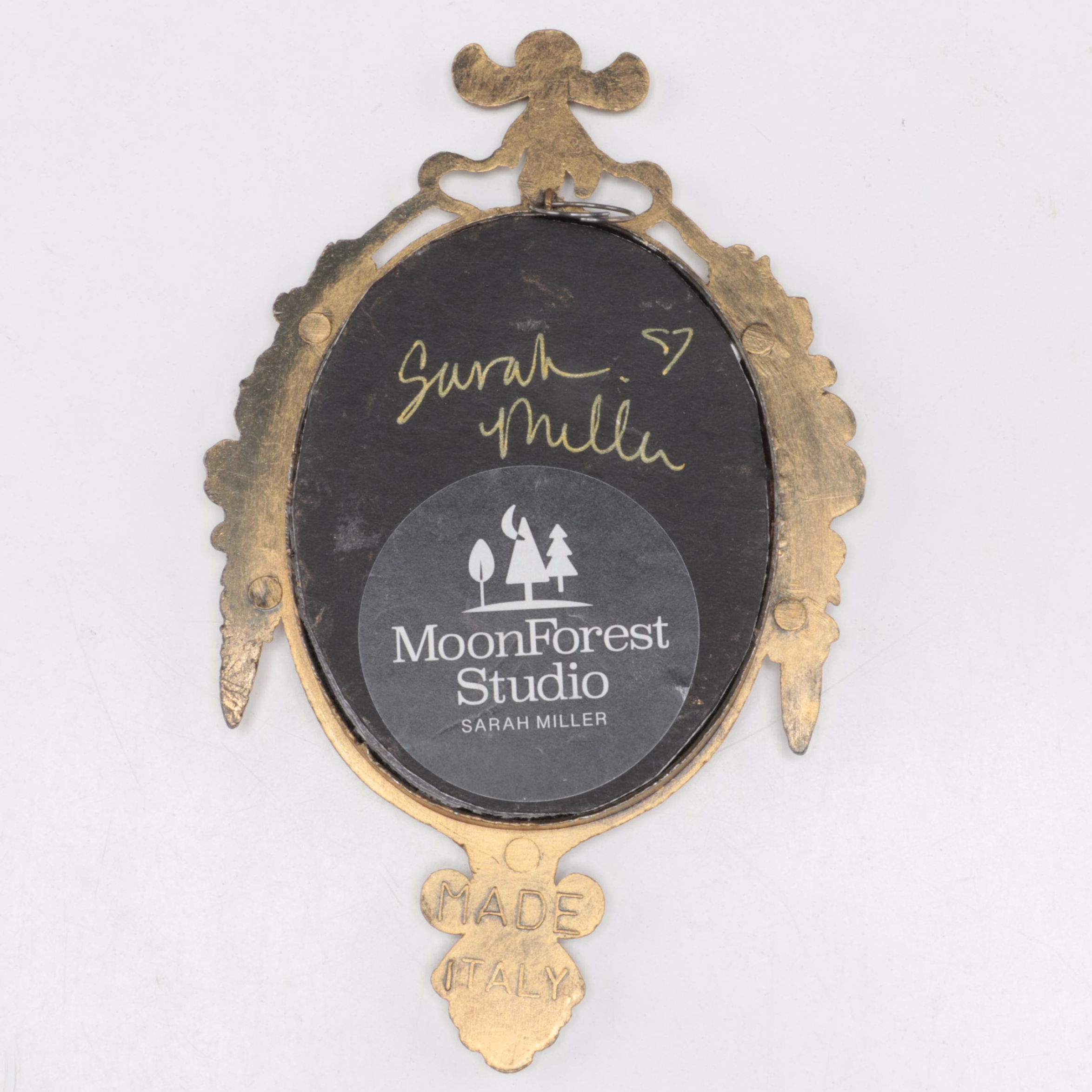 Sarah Miller Fiber Art Wall Hanging of Mystic Eye