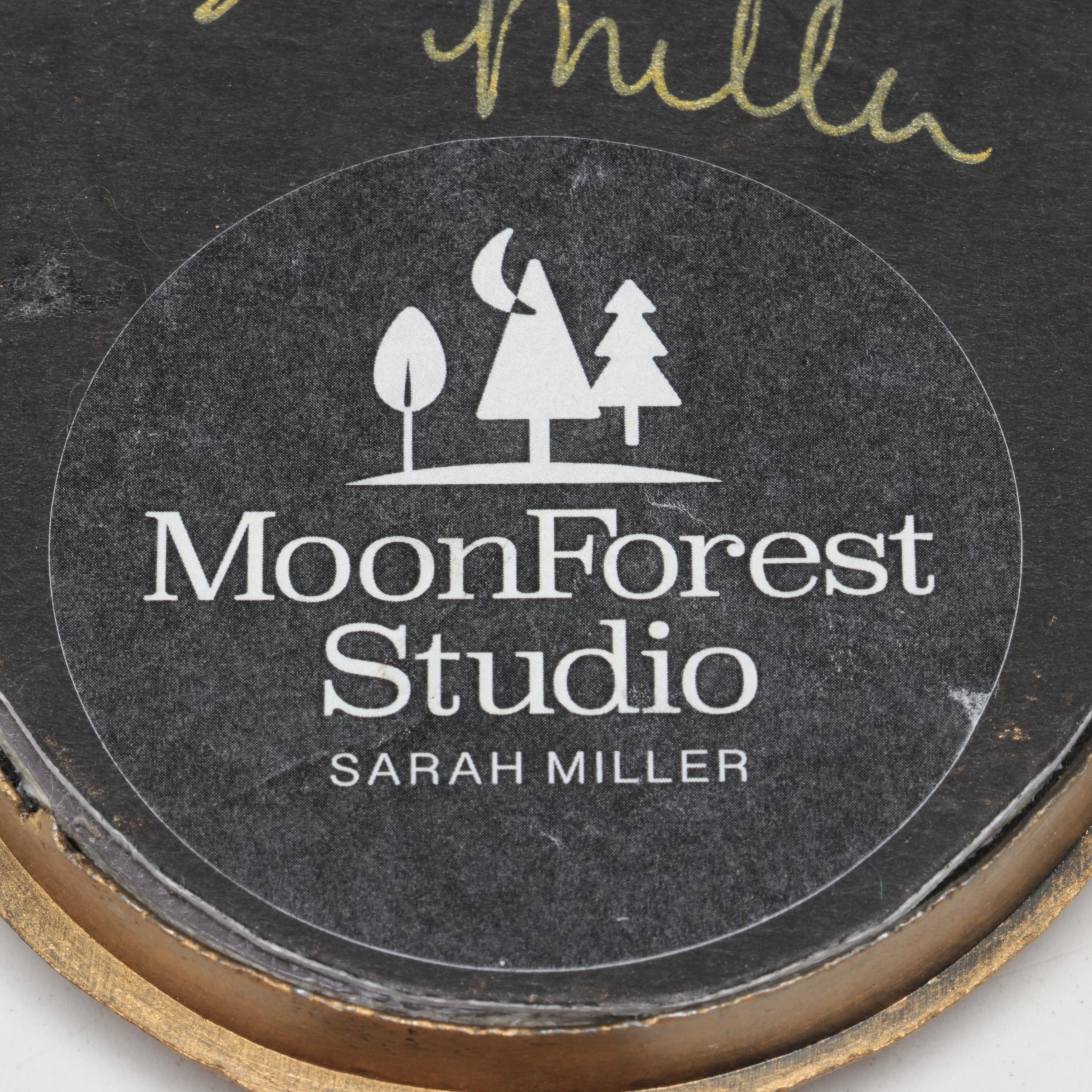 Sarah Miller Fiber Art Wall Hanging of Mystic Eye