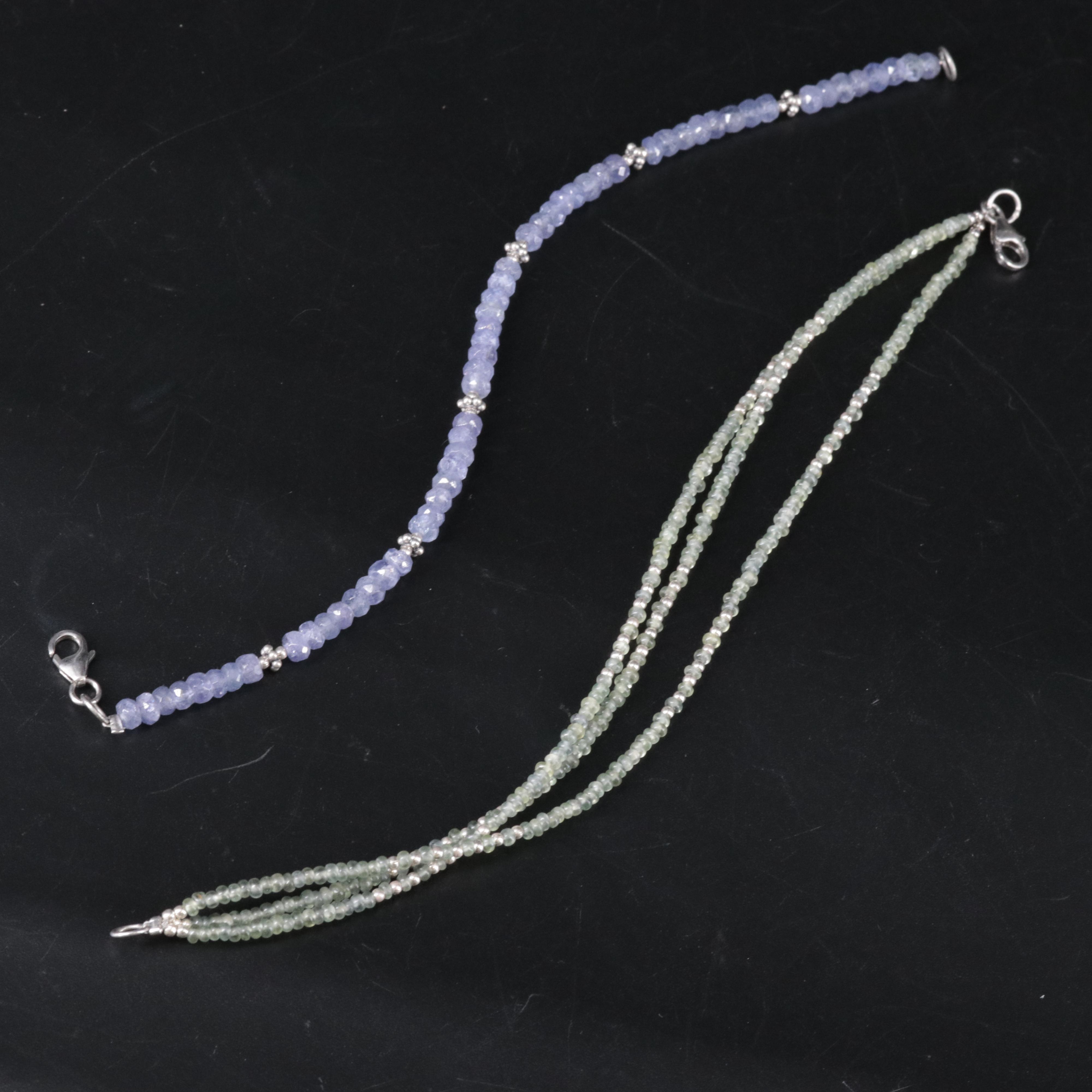 Sterling Silver Gemstone Bracelets