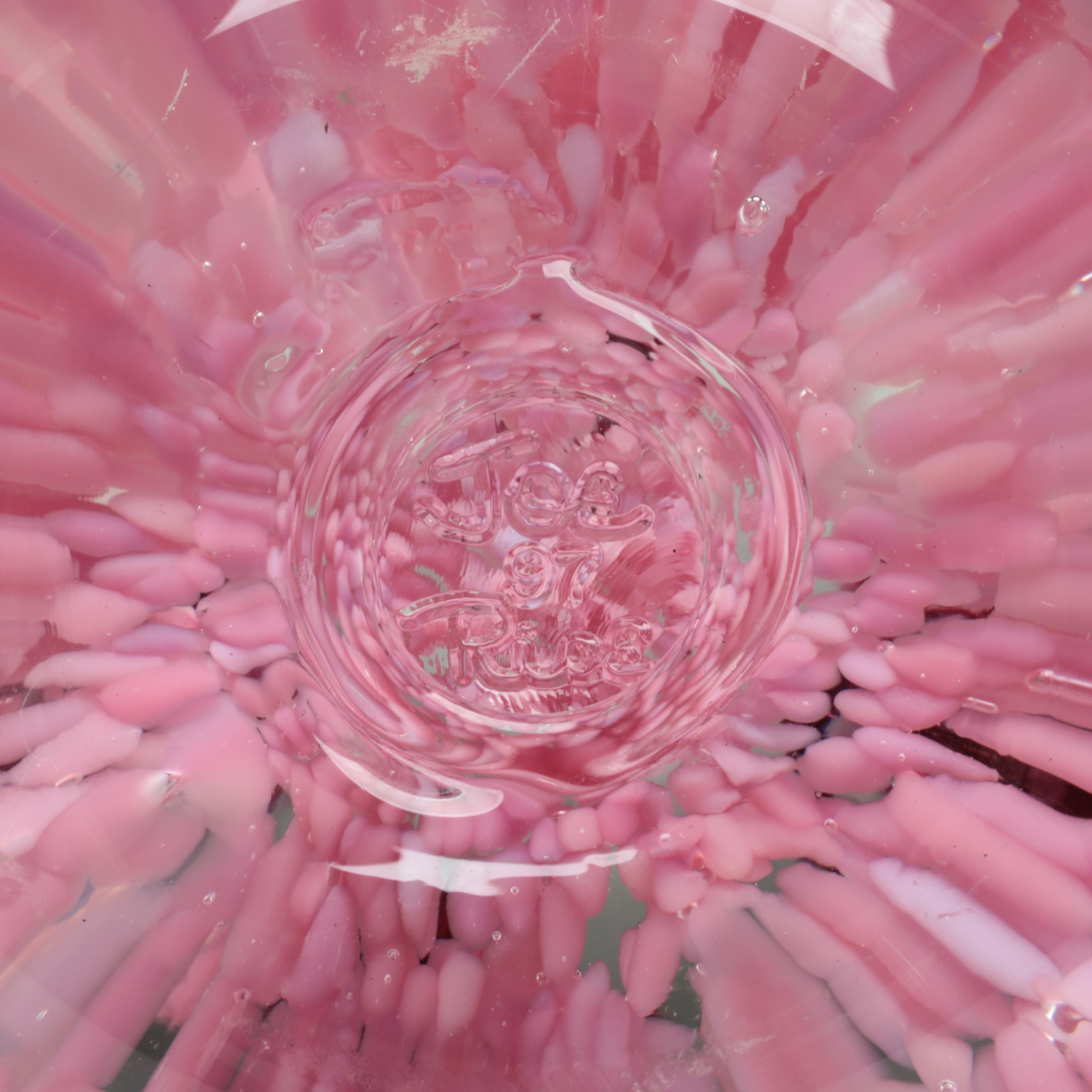 Joe Rice with Other Glass Trapped Bubble and Floral Paperweights