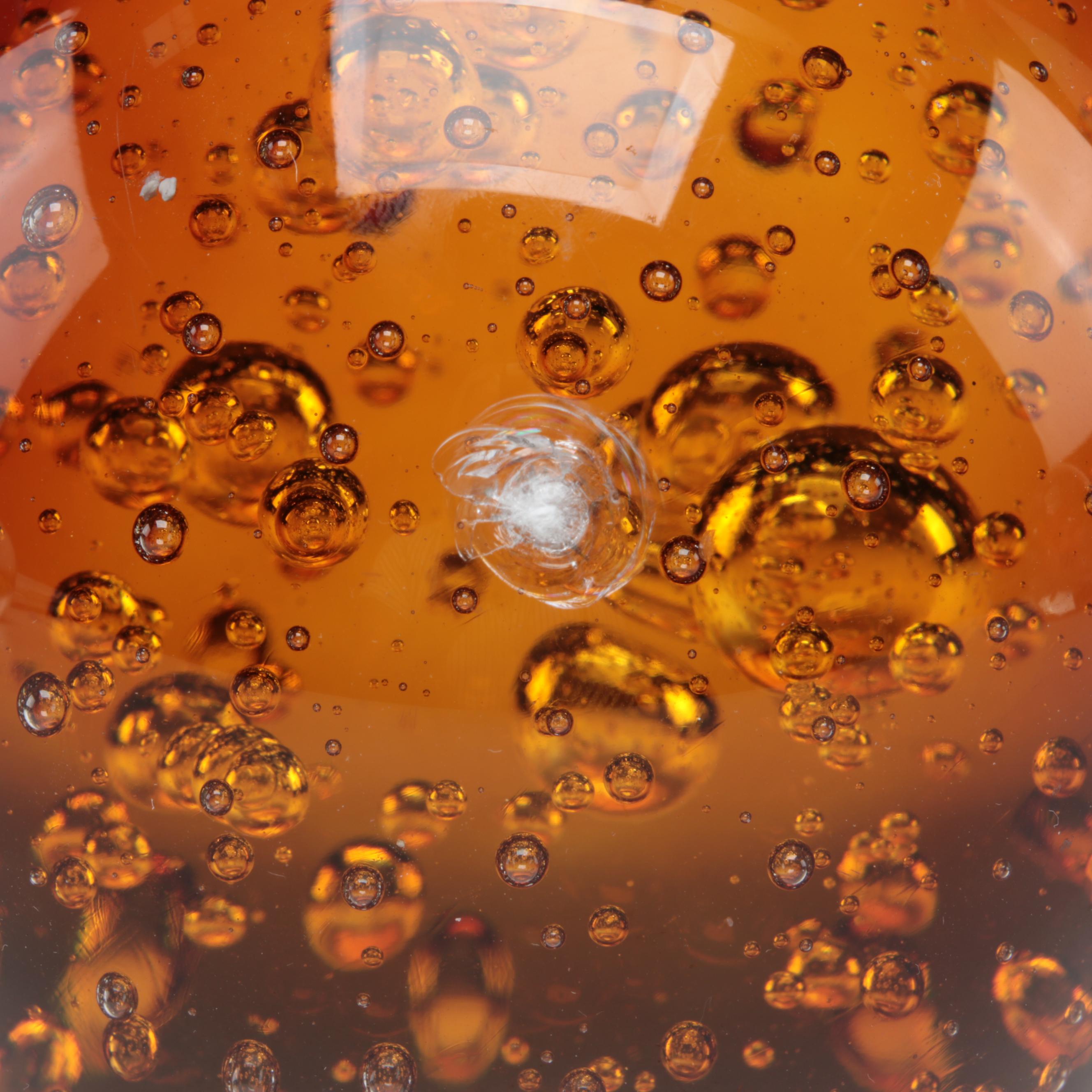 Joe Rice with Other Glass Trapped Bubble and Floral Paperweights