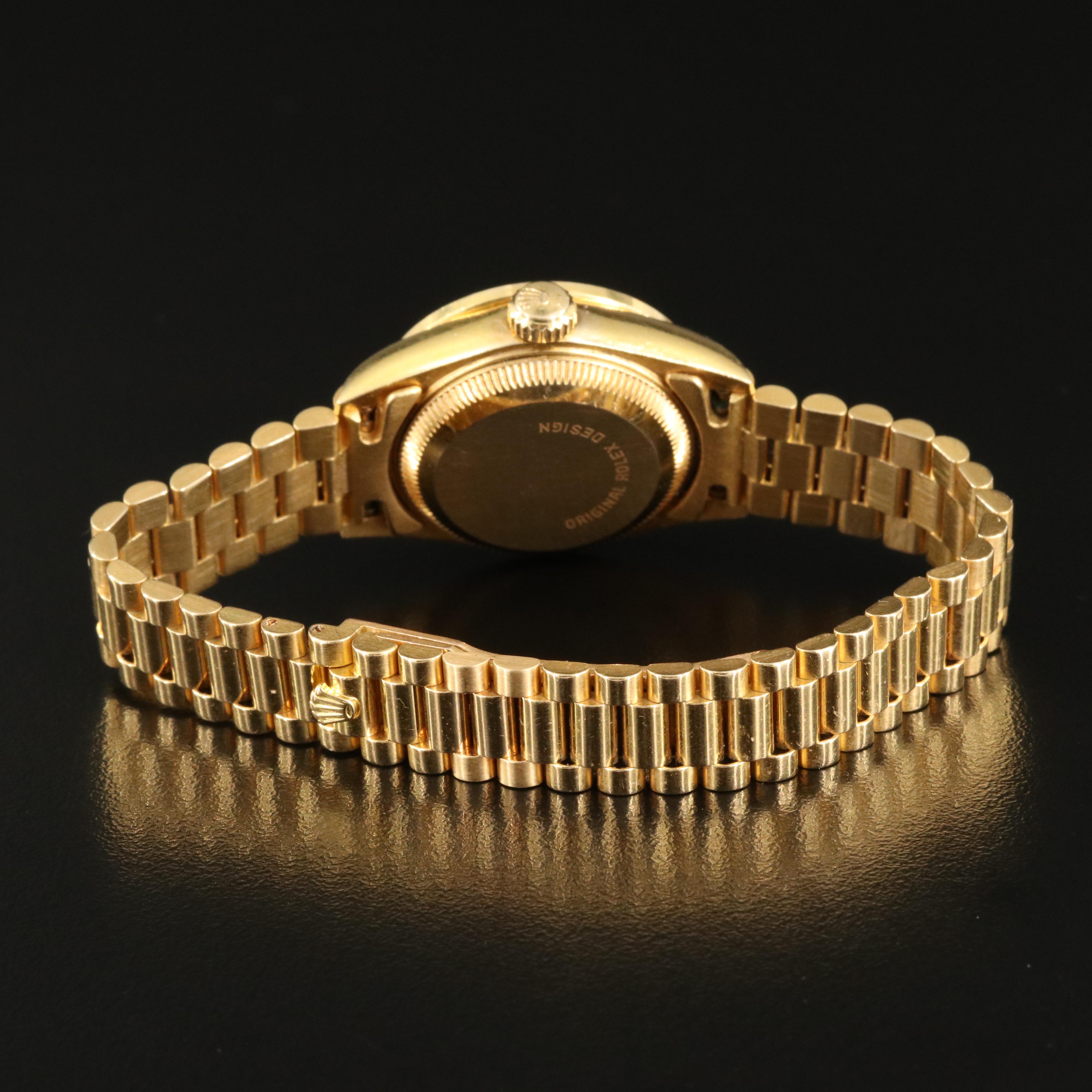 1984 Rolex Datejust Diamond Bezel Watch with President Band