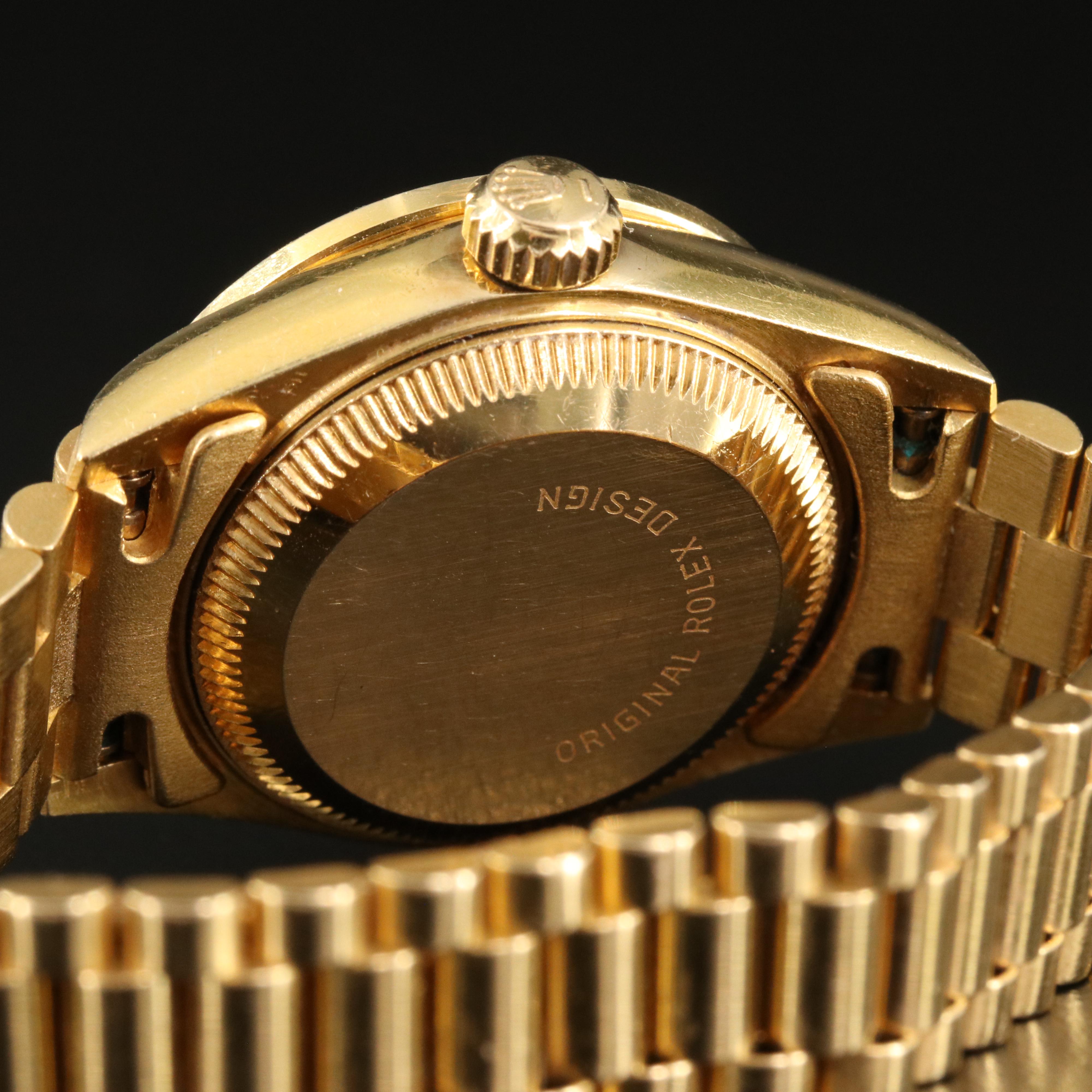 1984 Rolex Datejust Diamond Bezel Watch with President Band