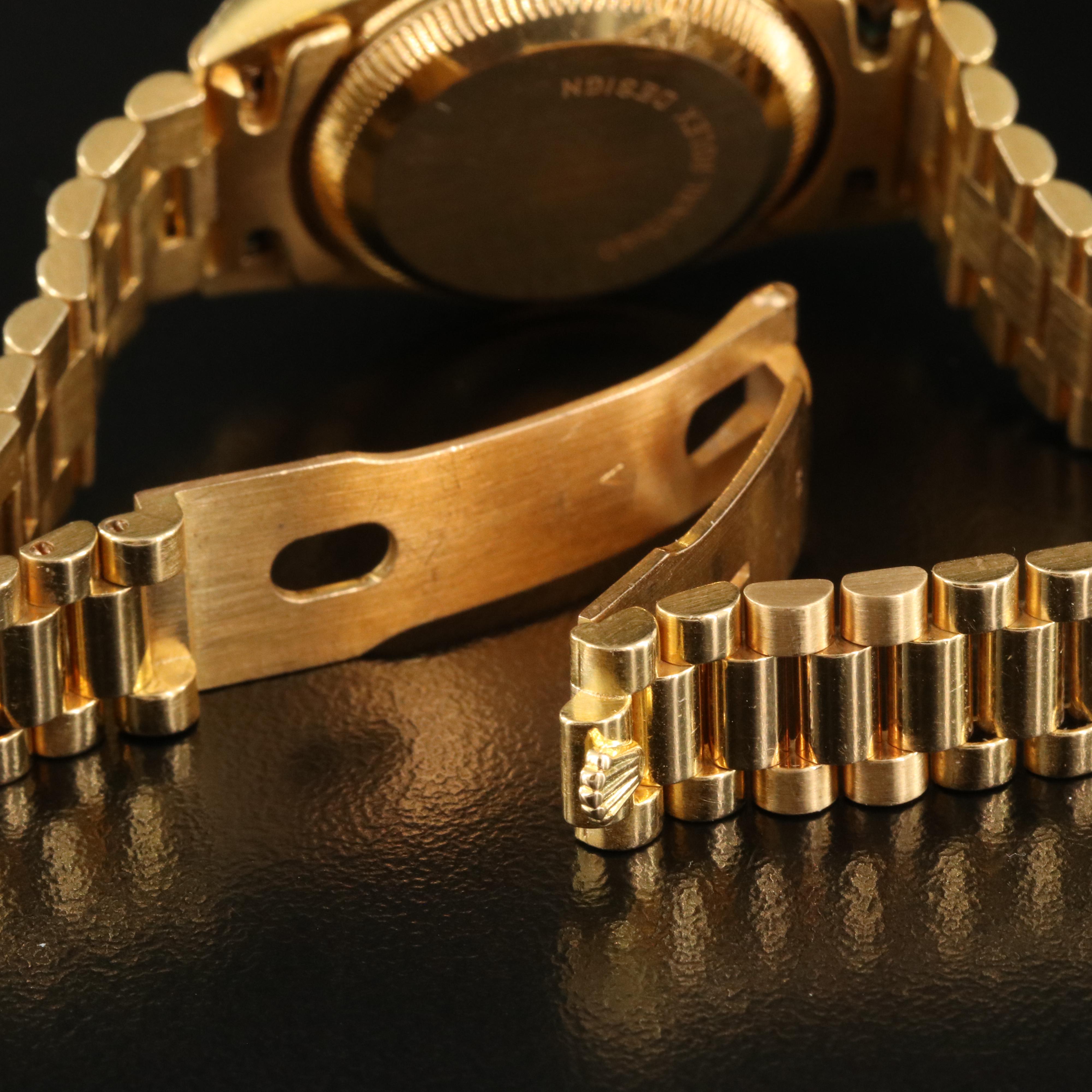 1984 Rolex Datejust Diamond Bezel Watch with President Band