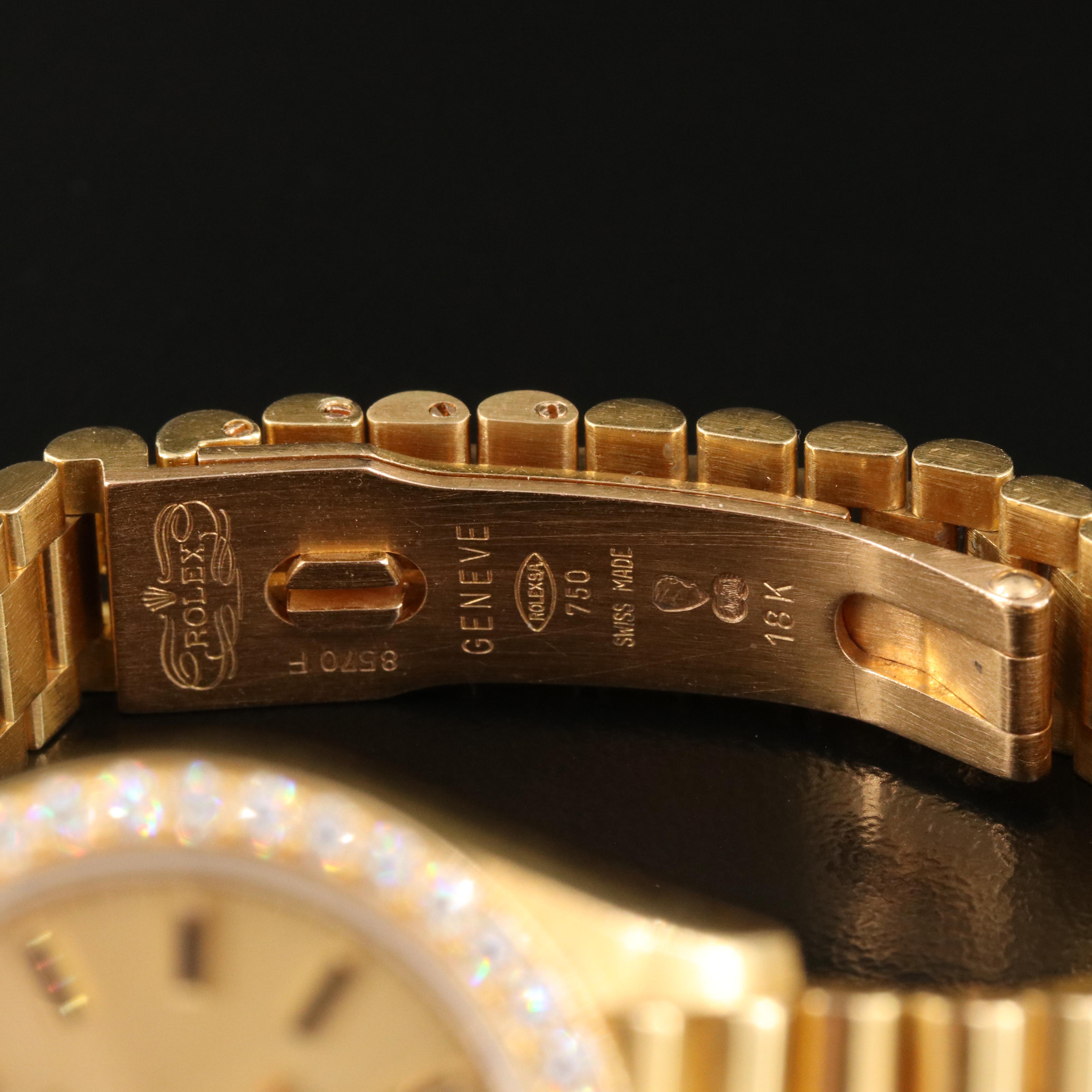 1984 Rolex Datejust Diamond Bezel Watch with President Band