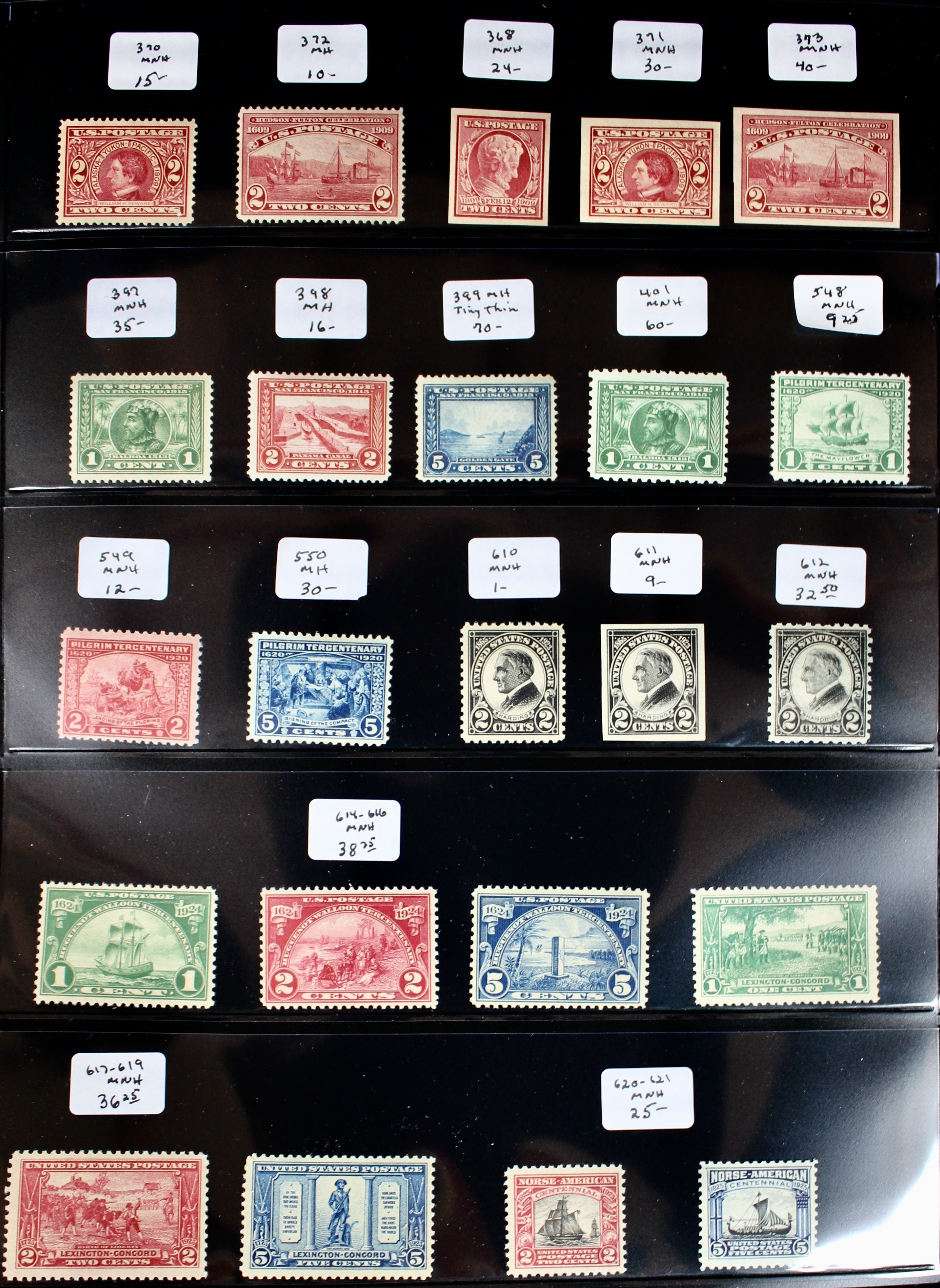 Twenty-three Early U.S. Stamps Including Scott# 393