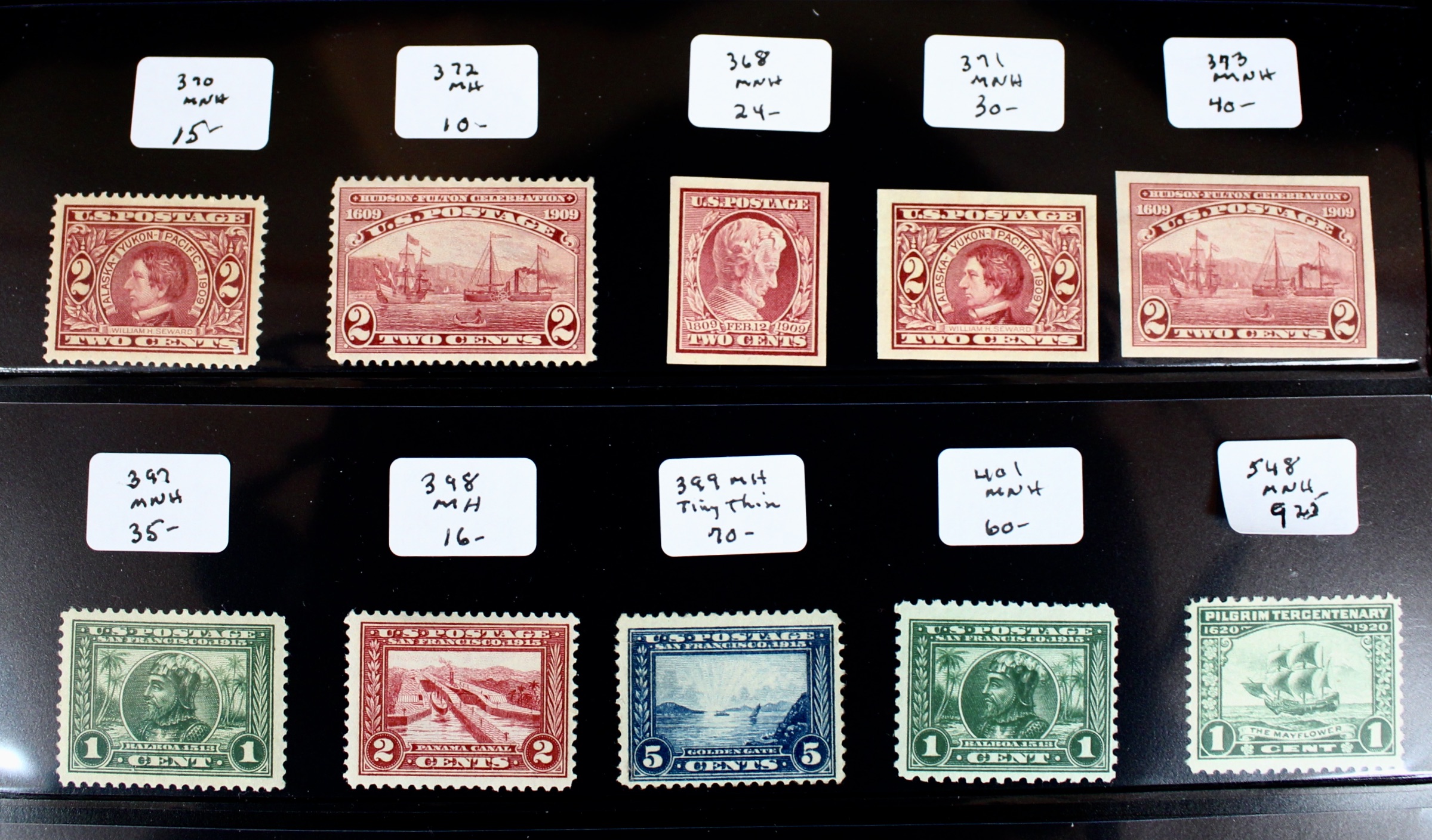 Twenty-three Early U.S. Stamps Including Scott# 393