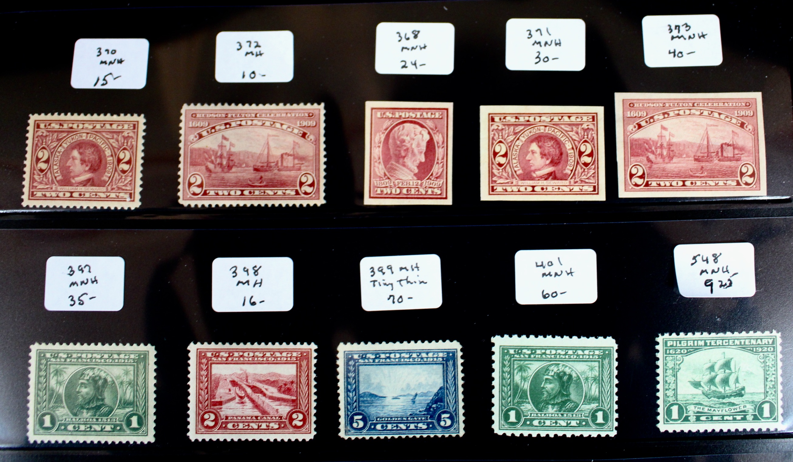 Twenty-three Early U.S. Stamps Including Scott# 393
