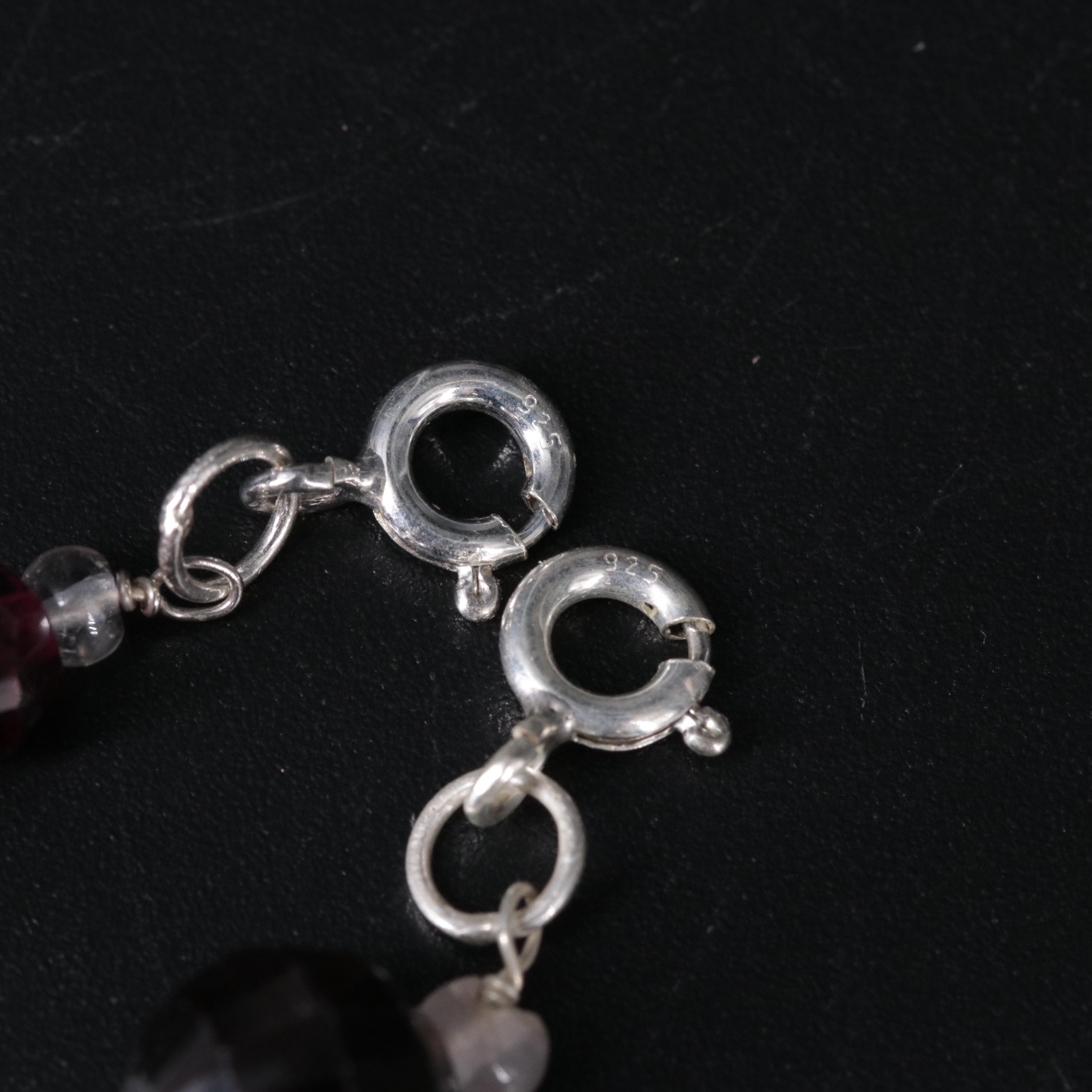 Sterling Silver Gemstone Bracelets