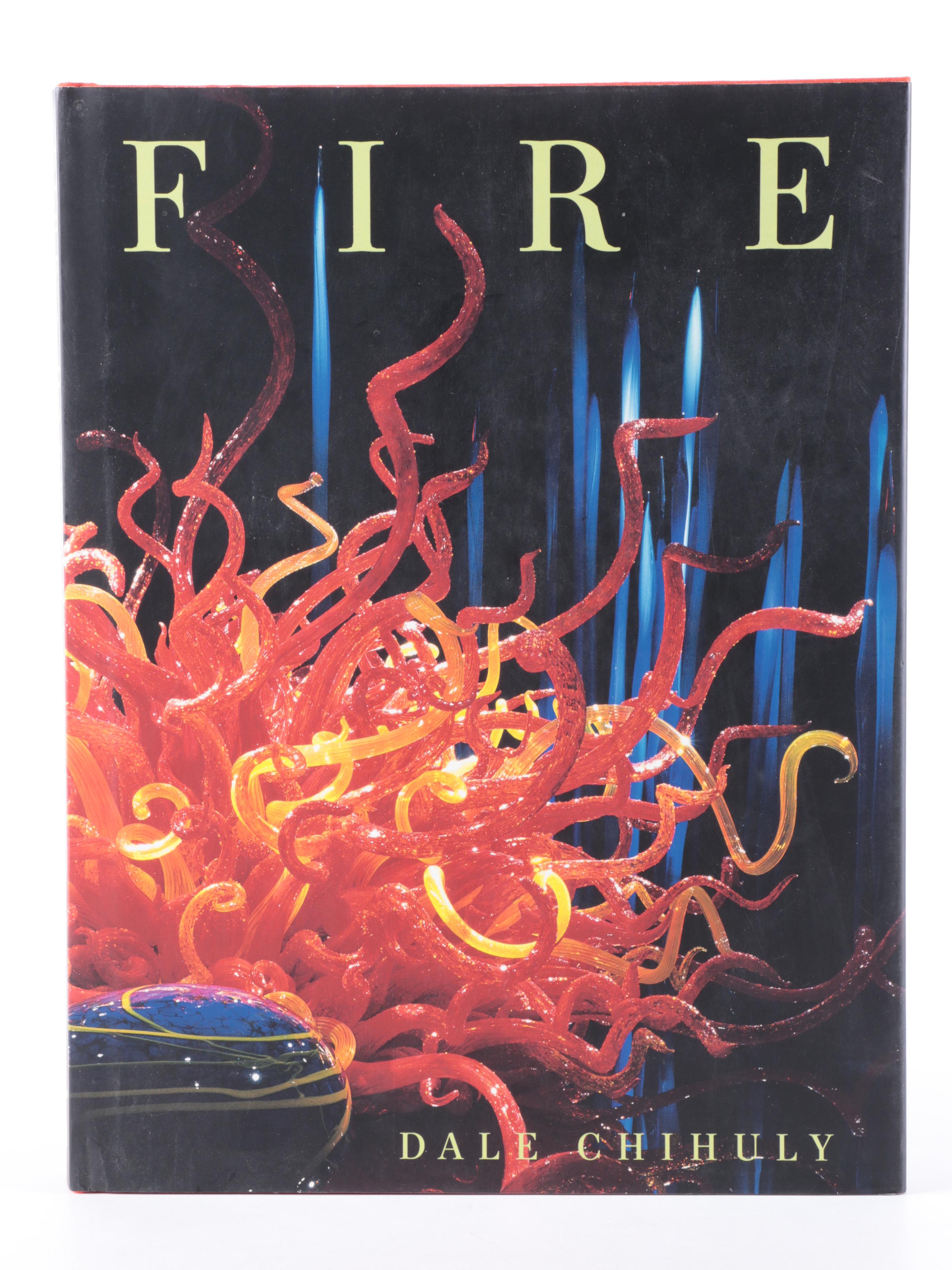 First Edition "Fire" by Dale Chihuly and More Art Glass Books