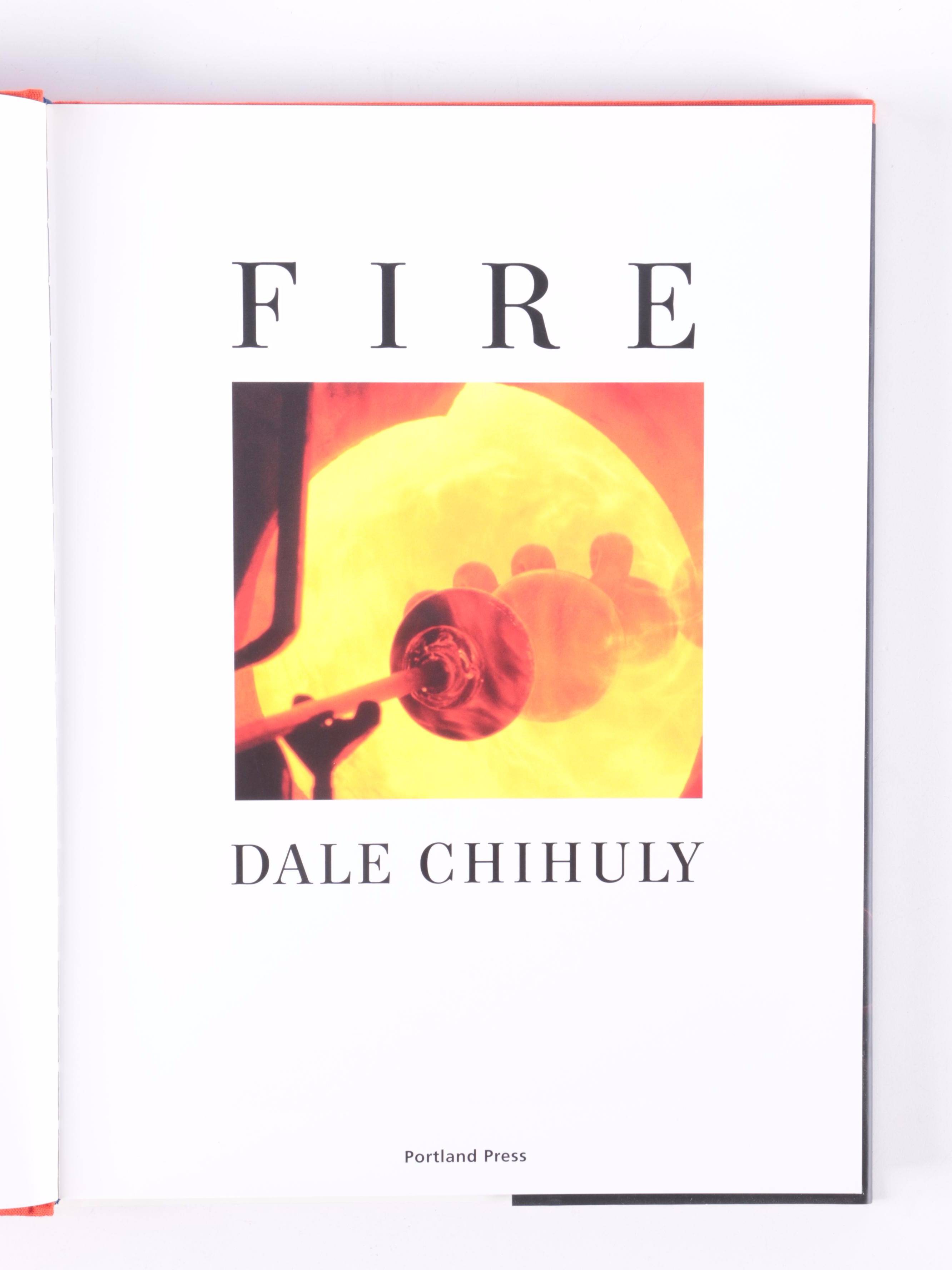 First Edition "Fire" by Dale Chihuly and More Art Glass Books
