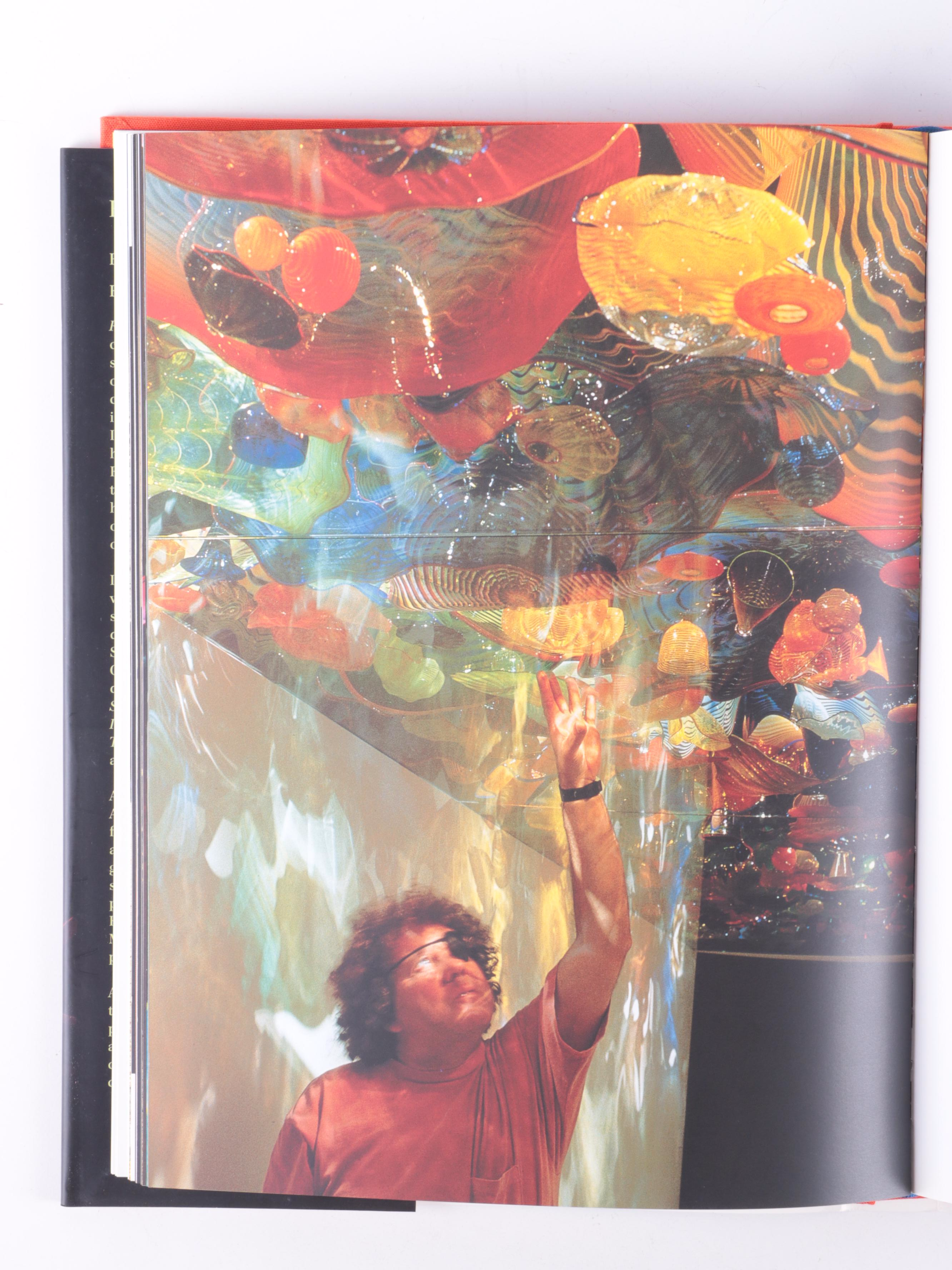 First Edition "Fire" by Dale Chihuly and More Art Glass Books