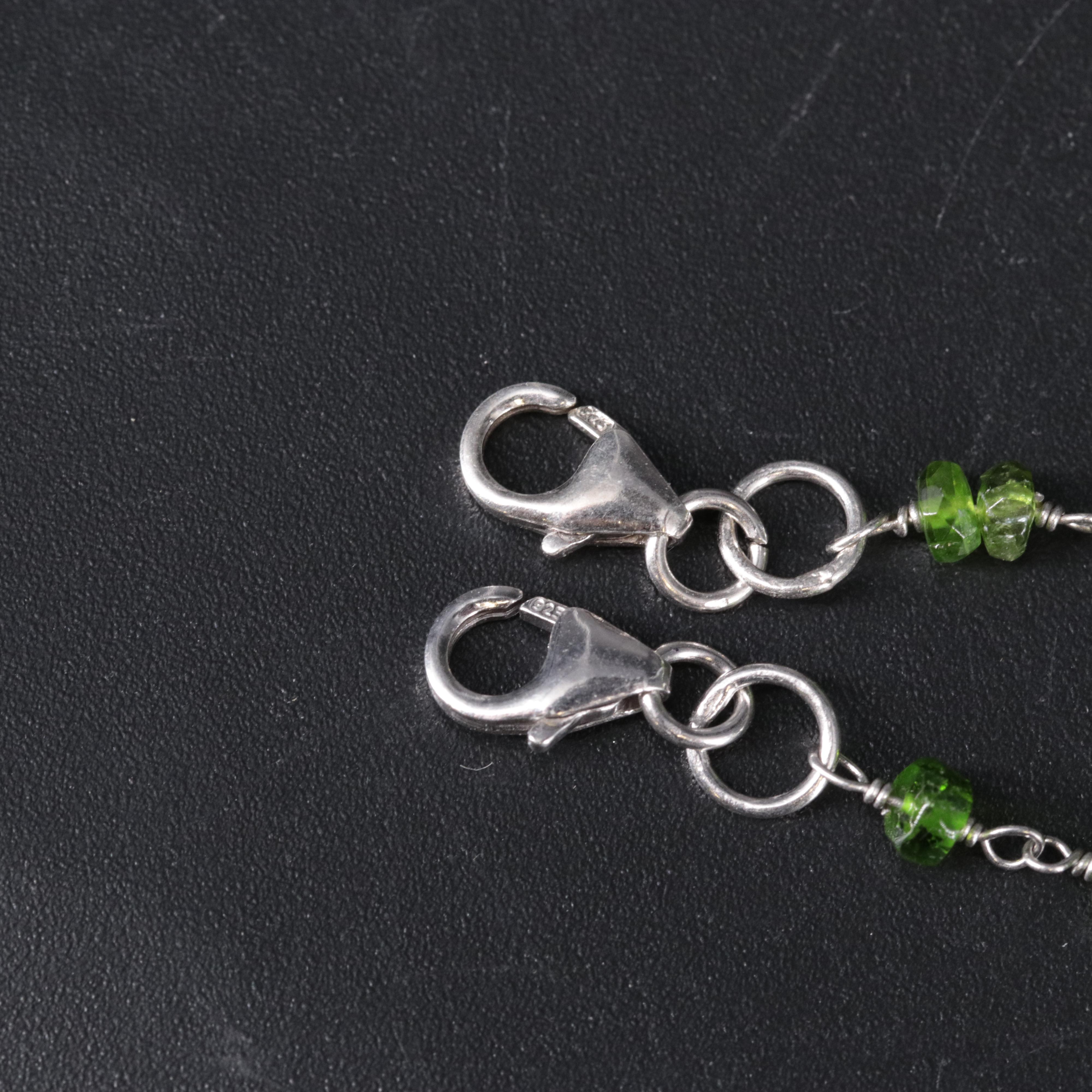 Sterling Gemstone Necklace Duo