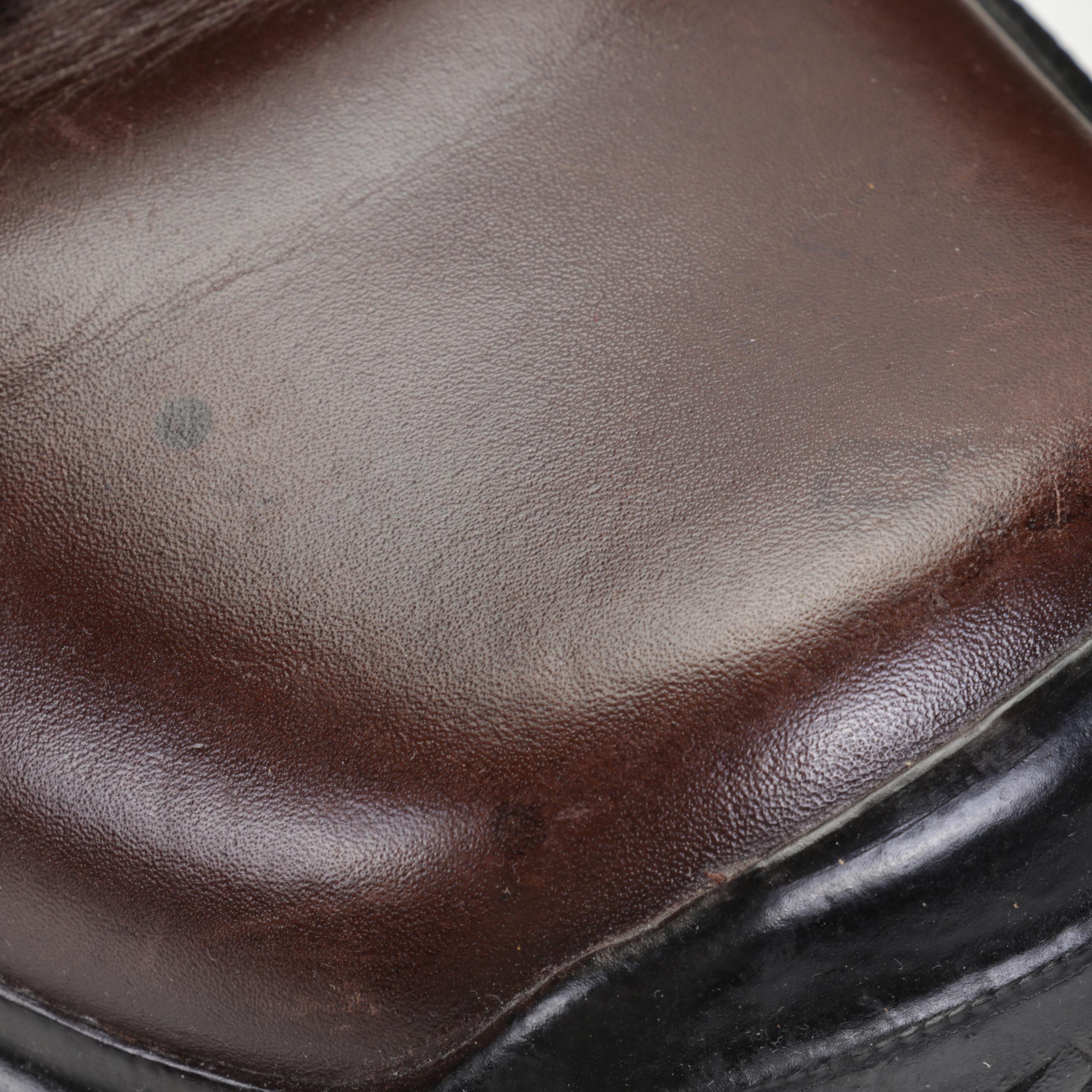 Men's Prada Lace-Up Shoes and Brown Cashmere Turtleneck Sweater