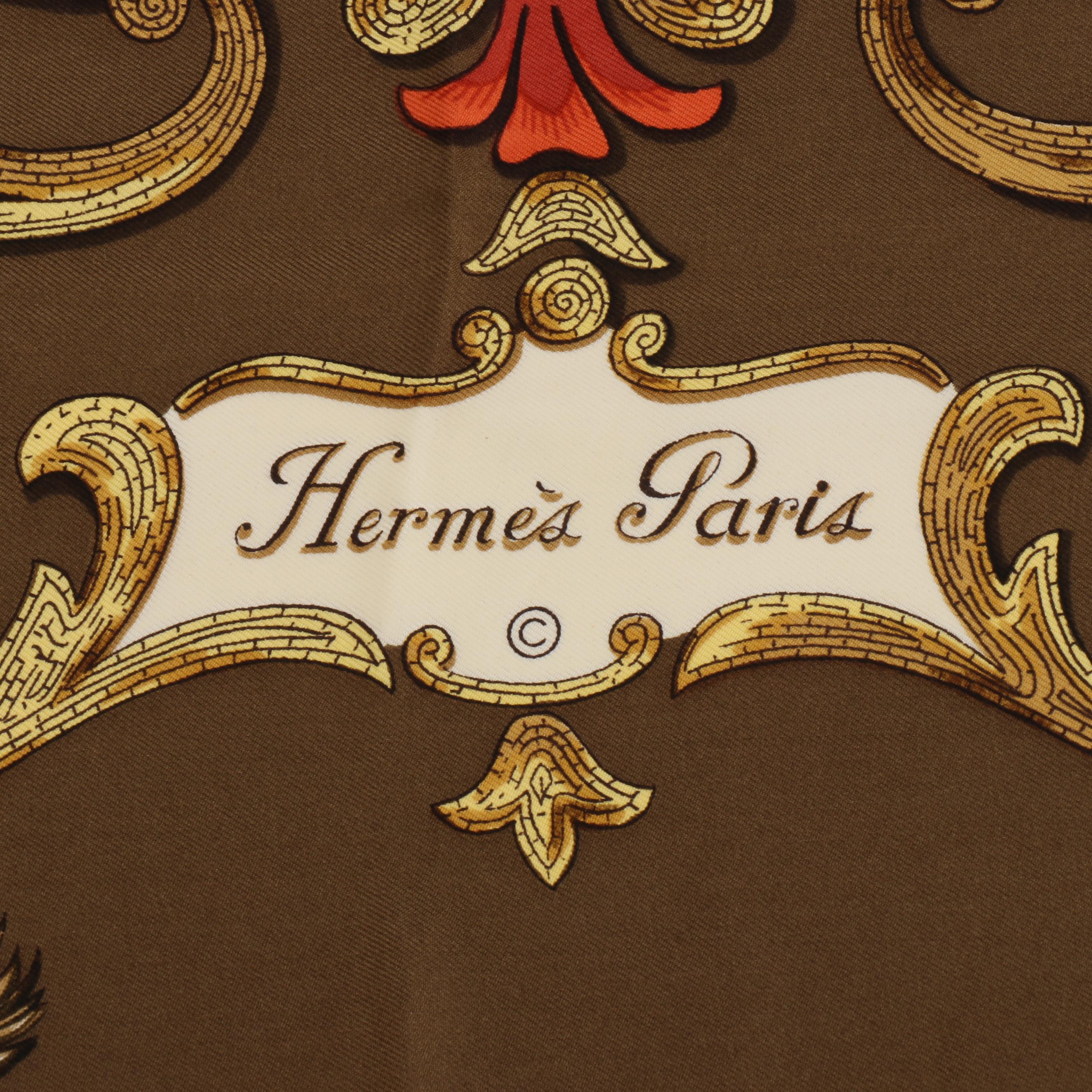 Hermès "Cheval Turc" Silk Twill Scarf