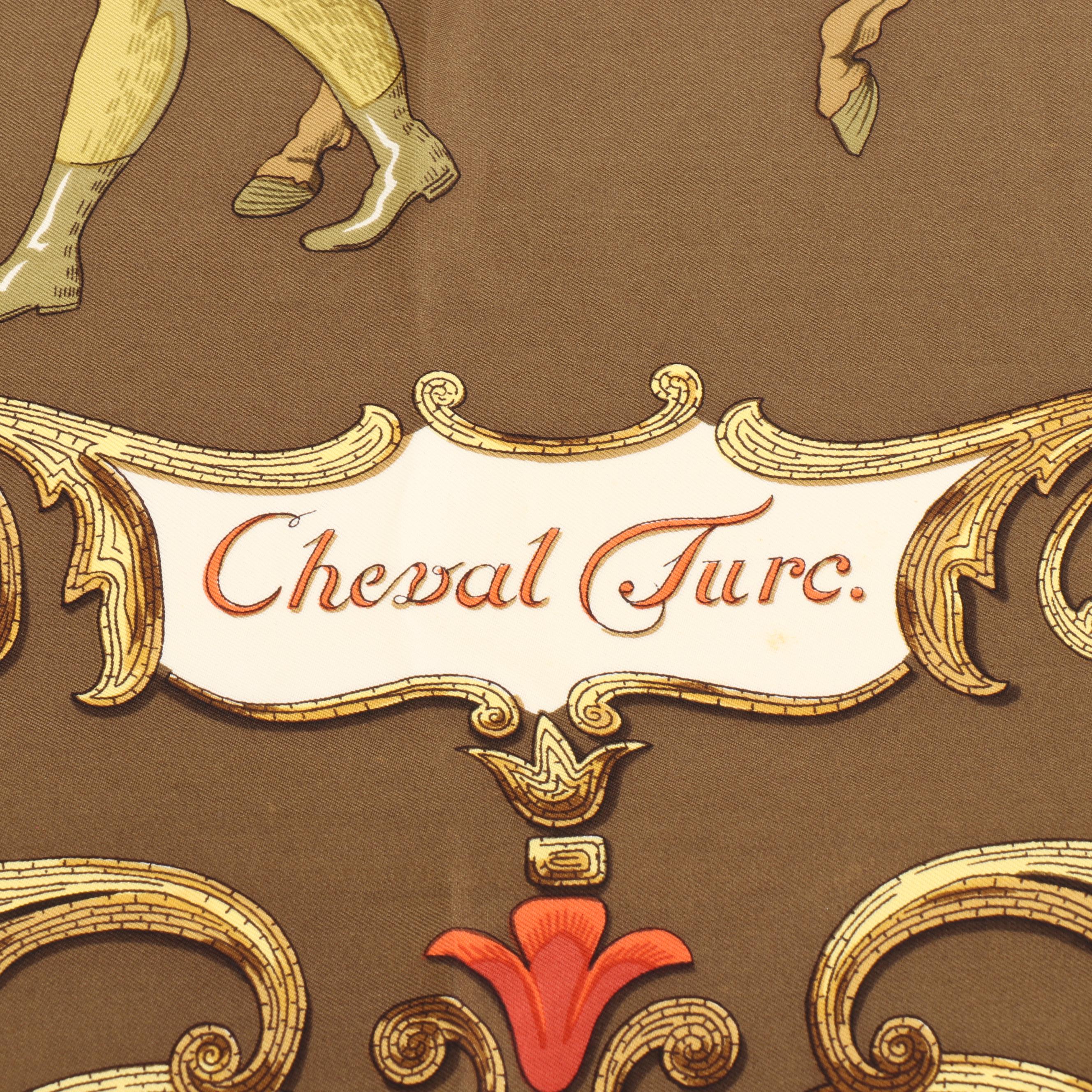 Hermès "Cheval Turc" Silk Twill Scarf