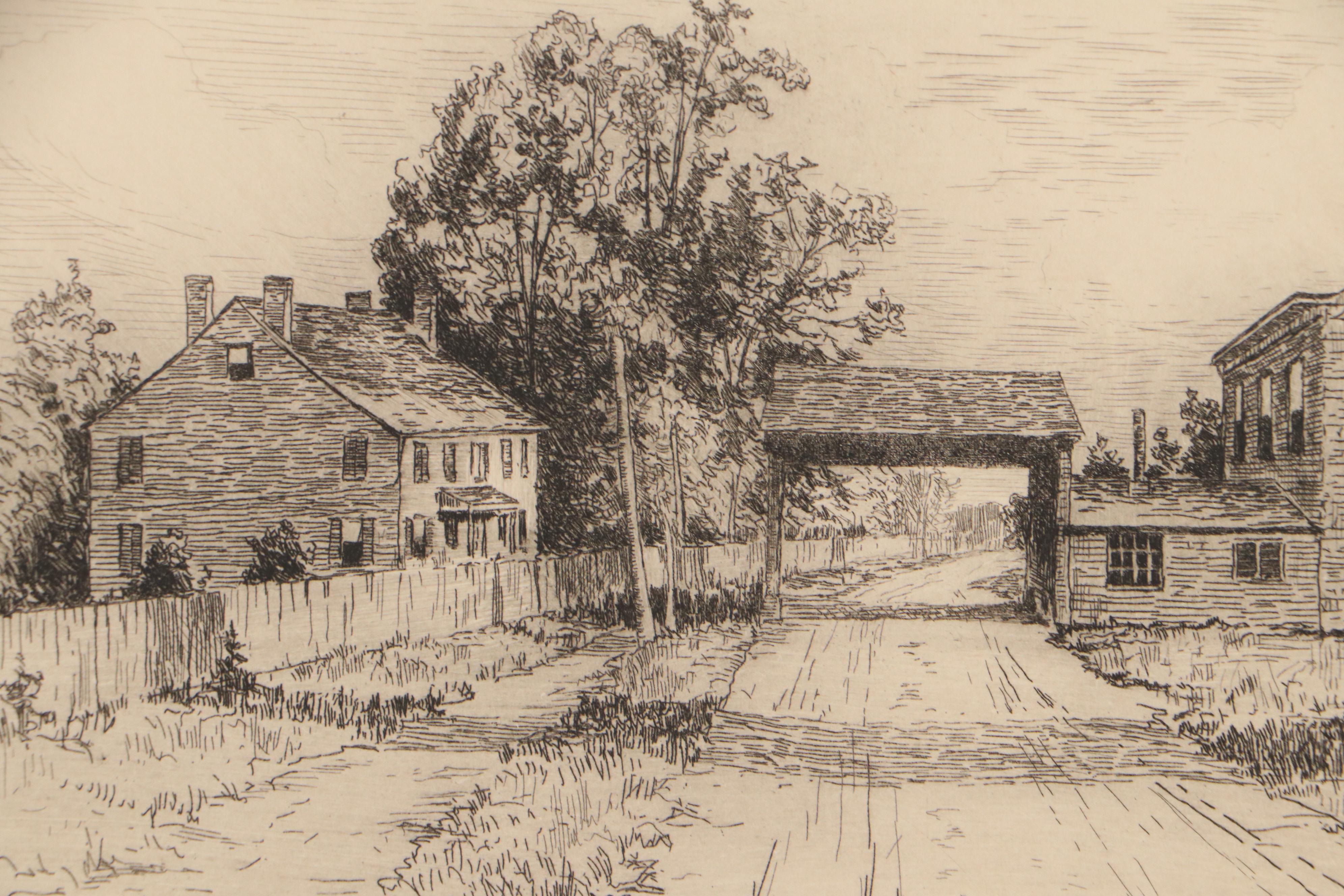 Lee Sturges Landscape Etchings Including "Eucalyptus Trees, California," 1921