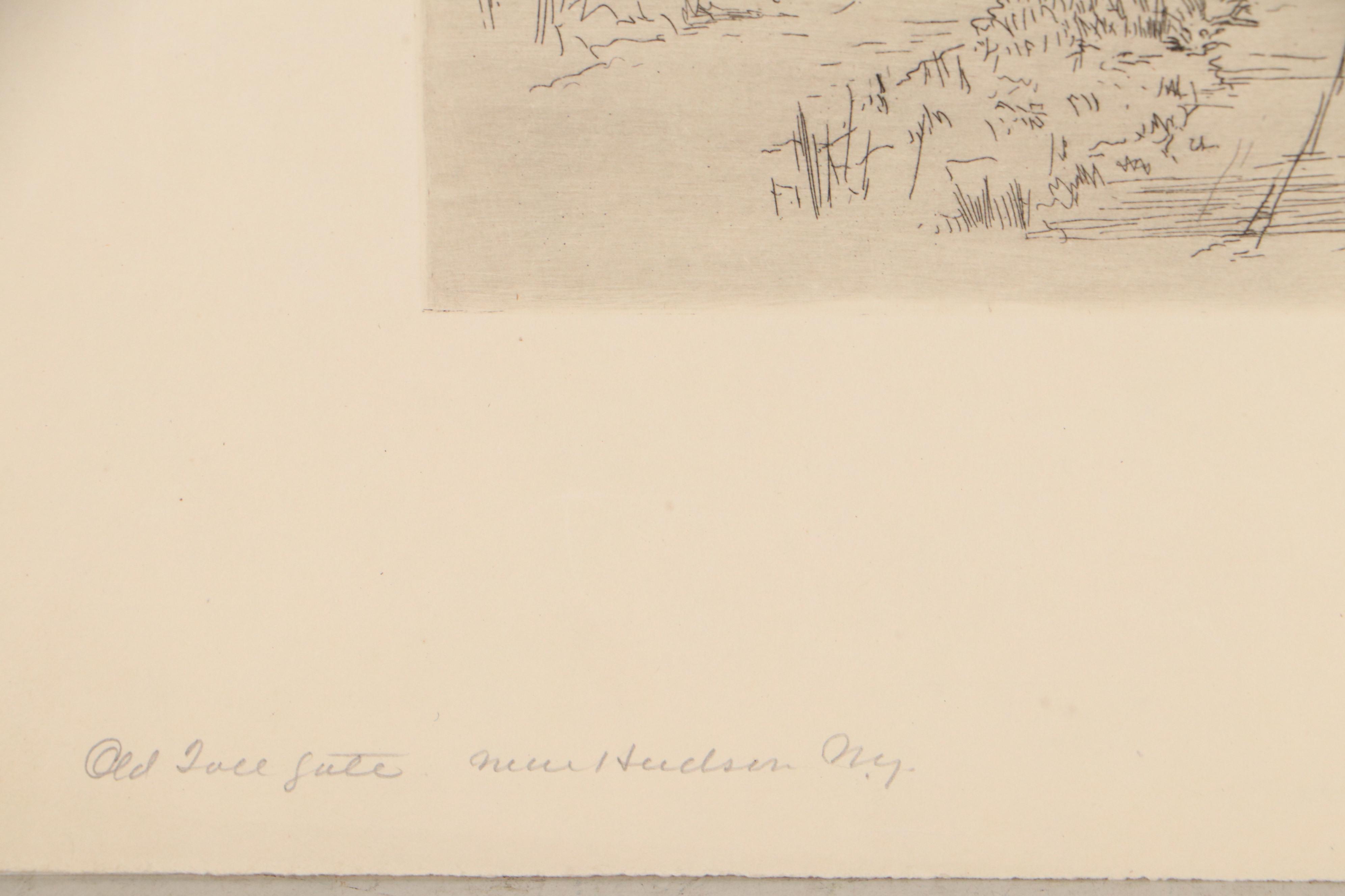 Lee Sturges Landscape Etchings Including "Eucalyptus Trees, California," 1921