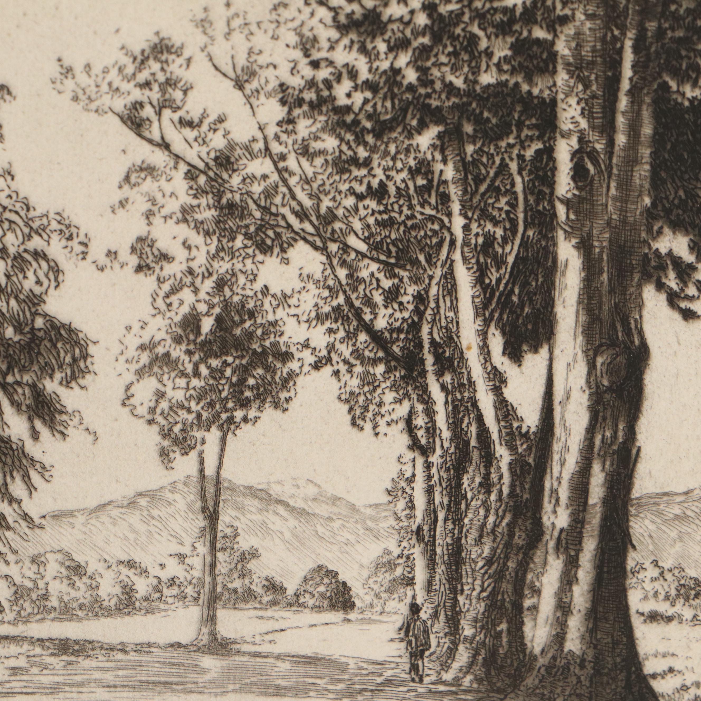 Lee Sturges Etchings Including "Springtime in the Bluegrass Country," 1929