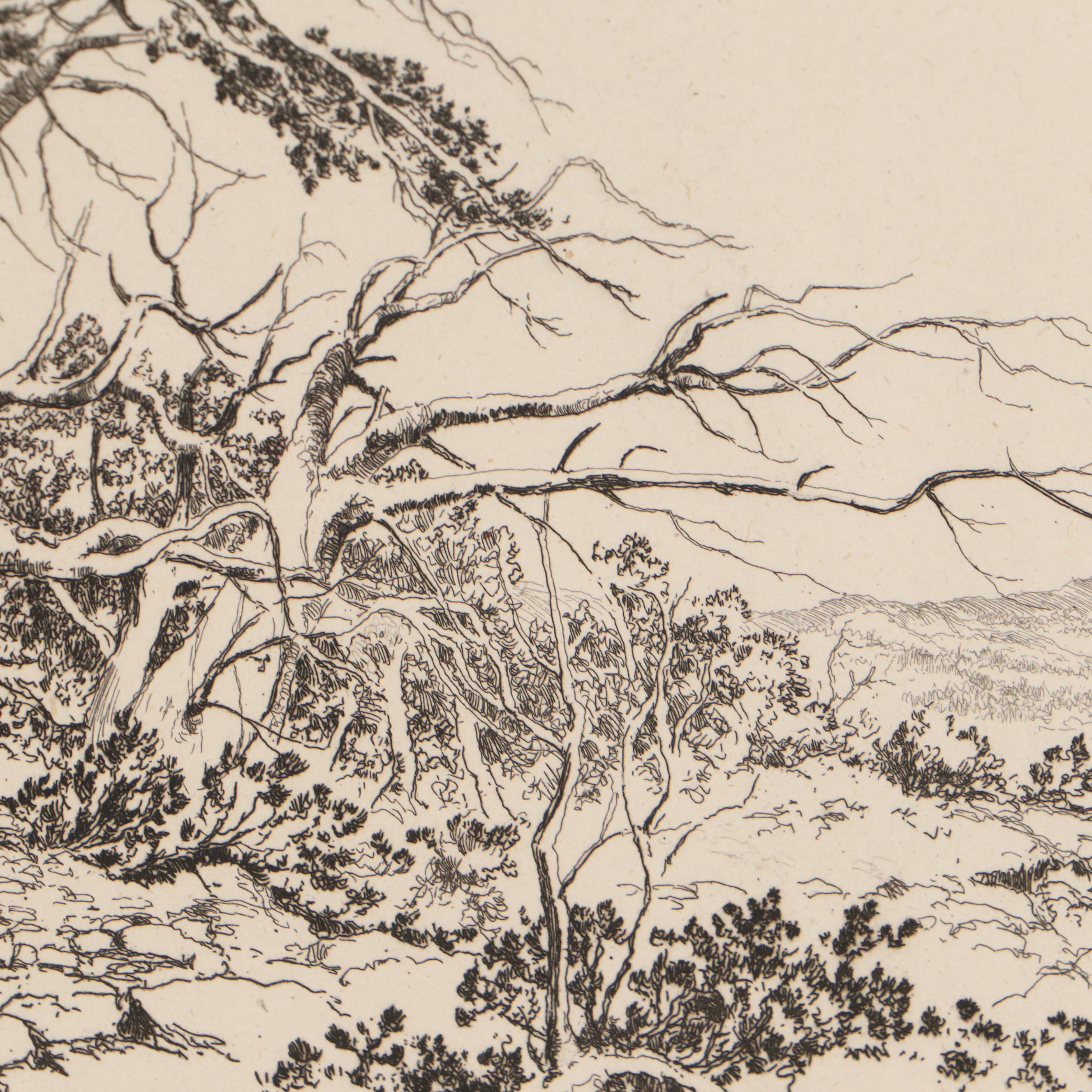 Lee Sturges Etchings Including "Springtime in the Bluegrass Country," 1929