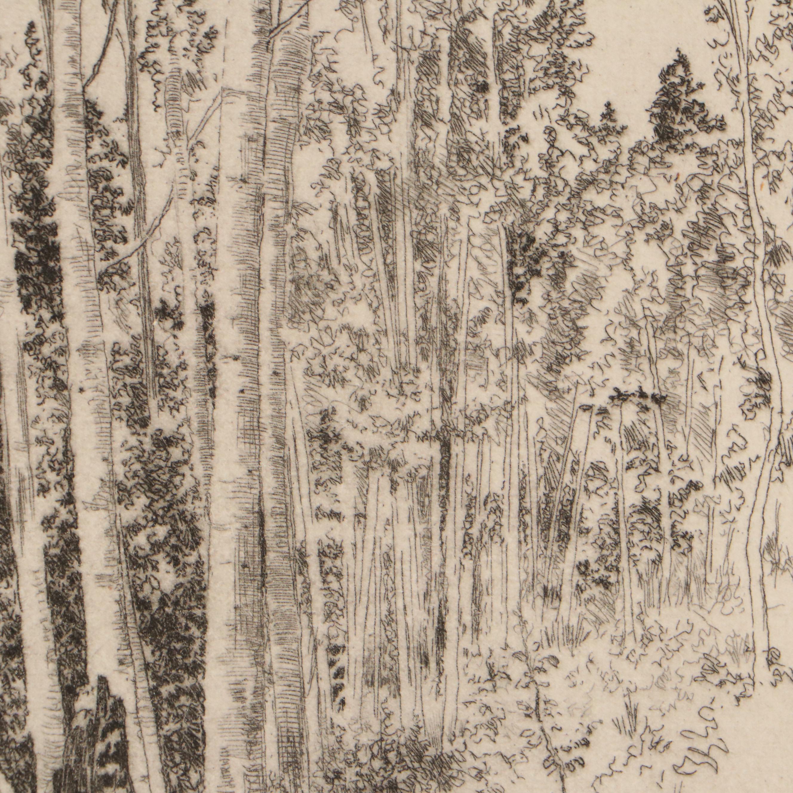 Lee Sturges Etchings Including "Springtime in the Bluegrass Country," 1929