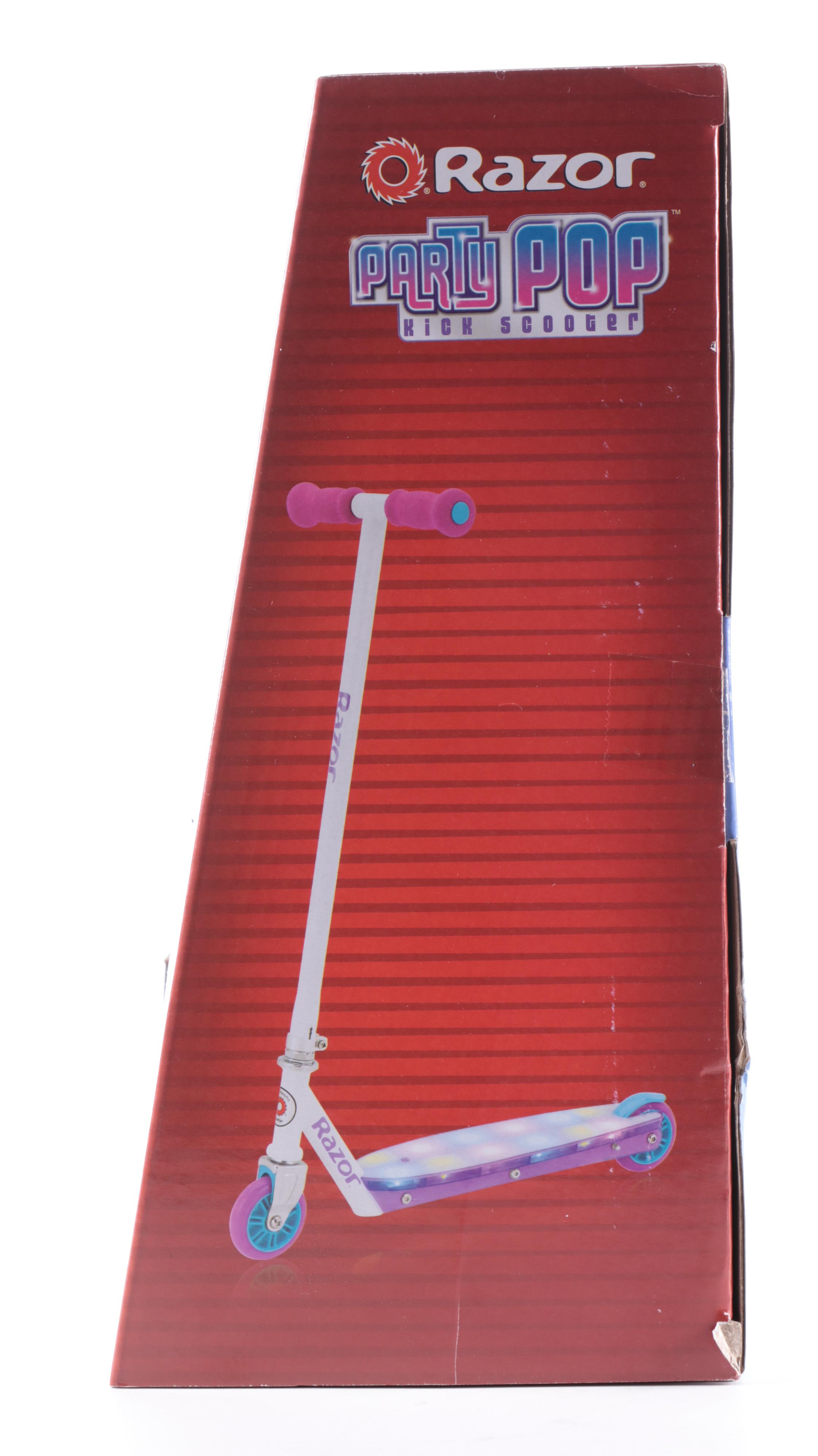 Razor Party Pop Kick Scooter with Pop-N-Glow Lights