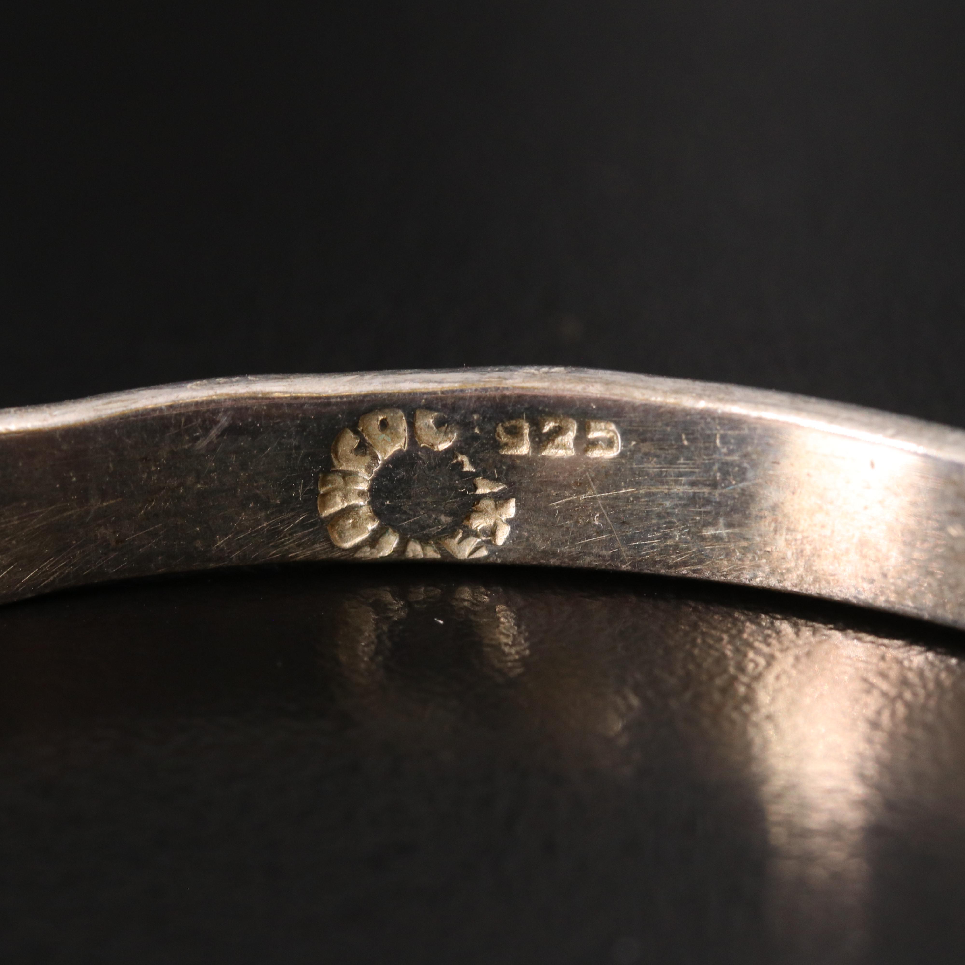 Sterling Bracelets Including Mother-of-Pearl and Tiger's Eye Quartz