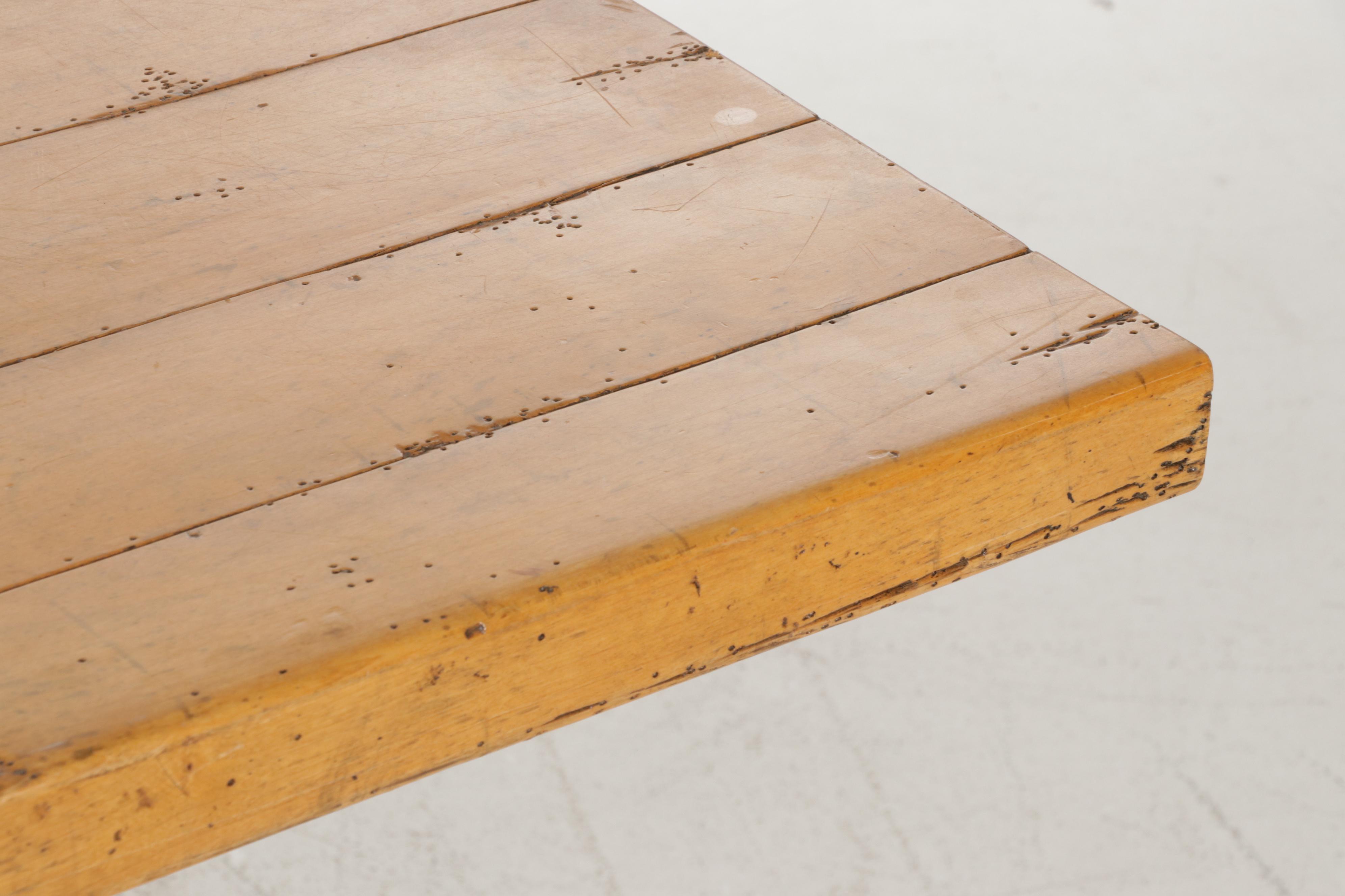 Spanish Baroque Style Extension Trestle Dining Table with Distressed Finish