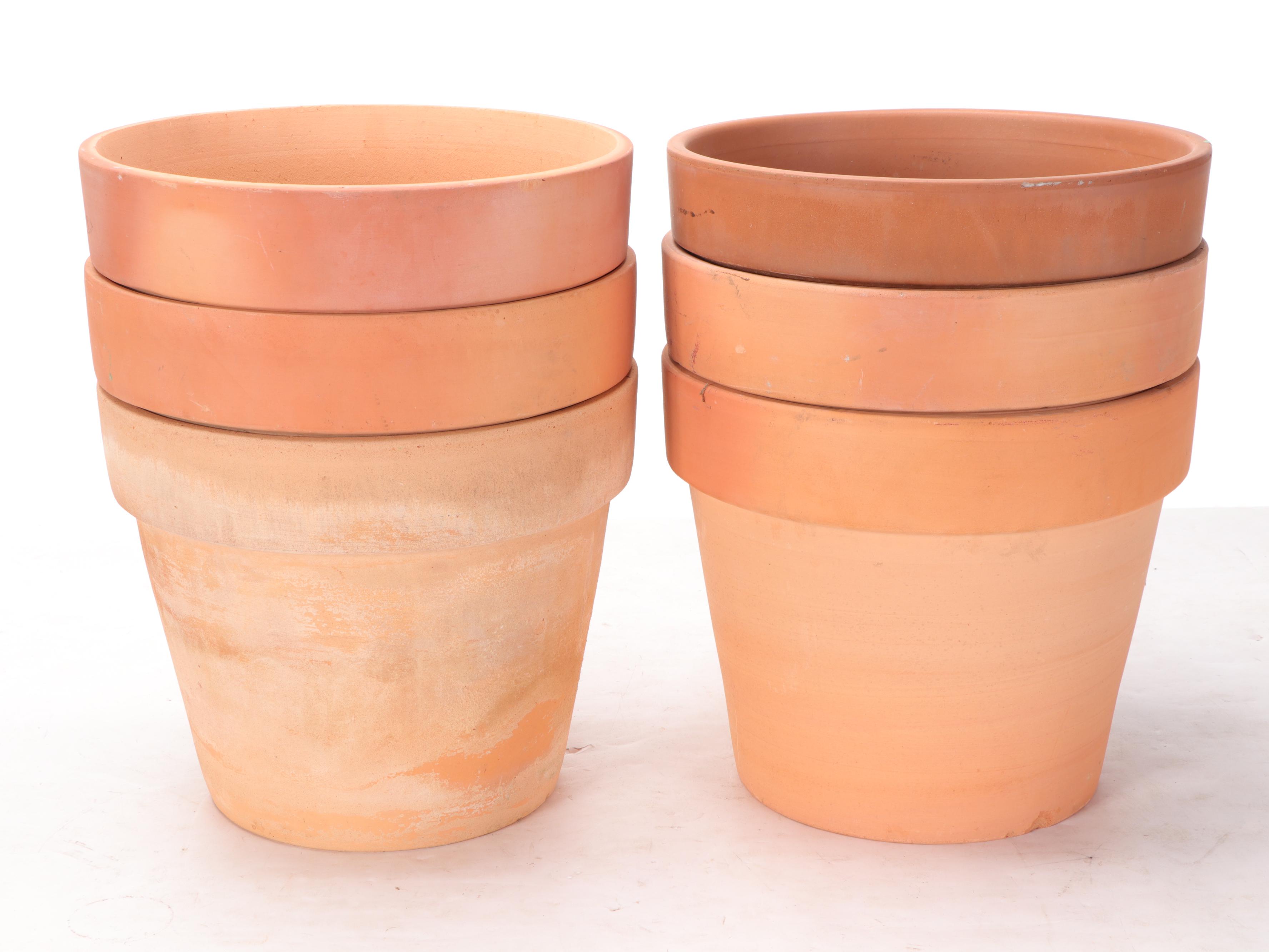 Terracotta Planters and Drip Trays
