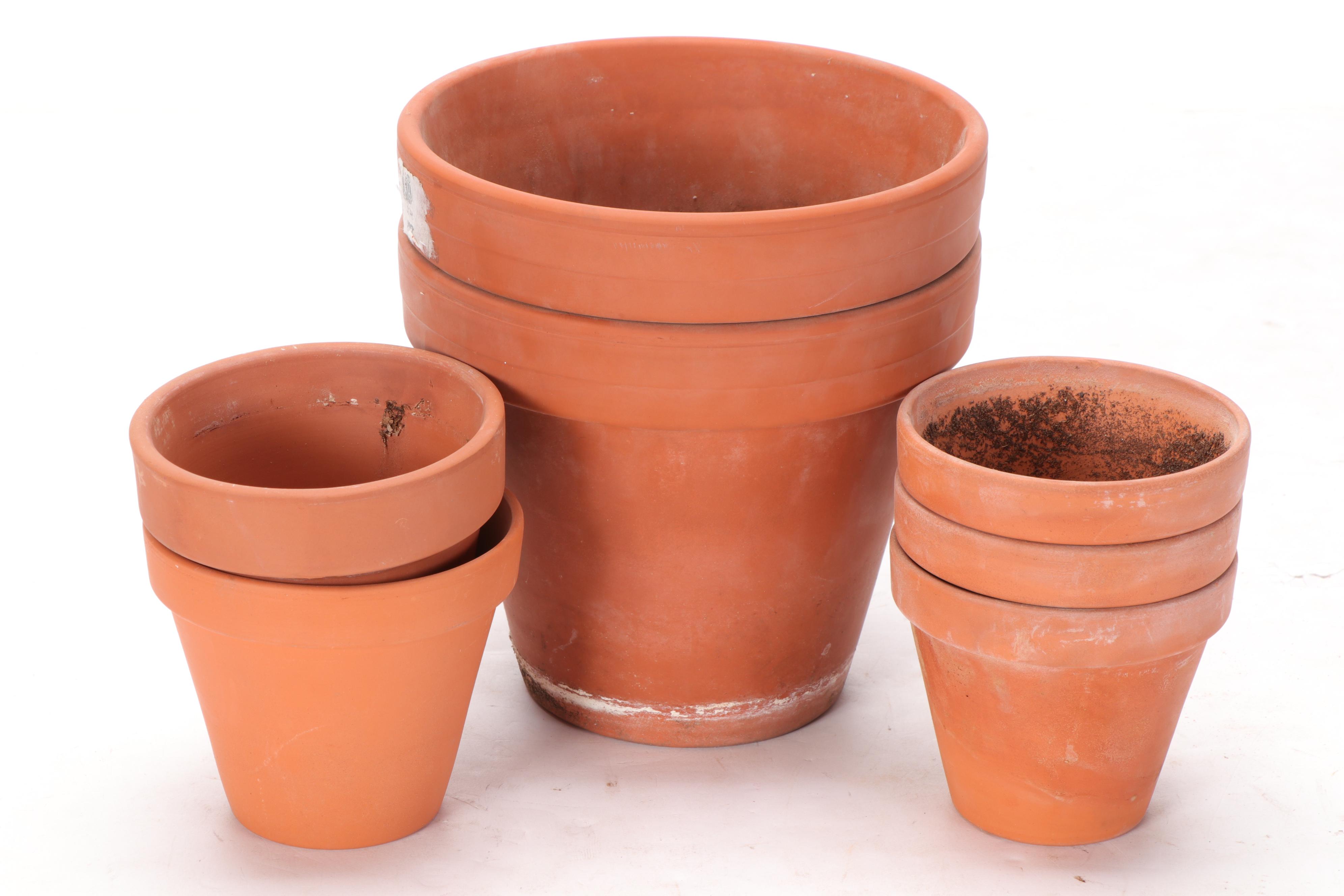 Terracotta Planters and Drip Trays