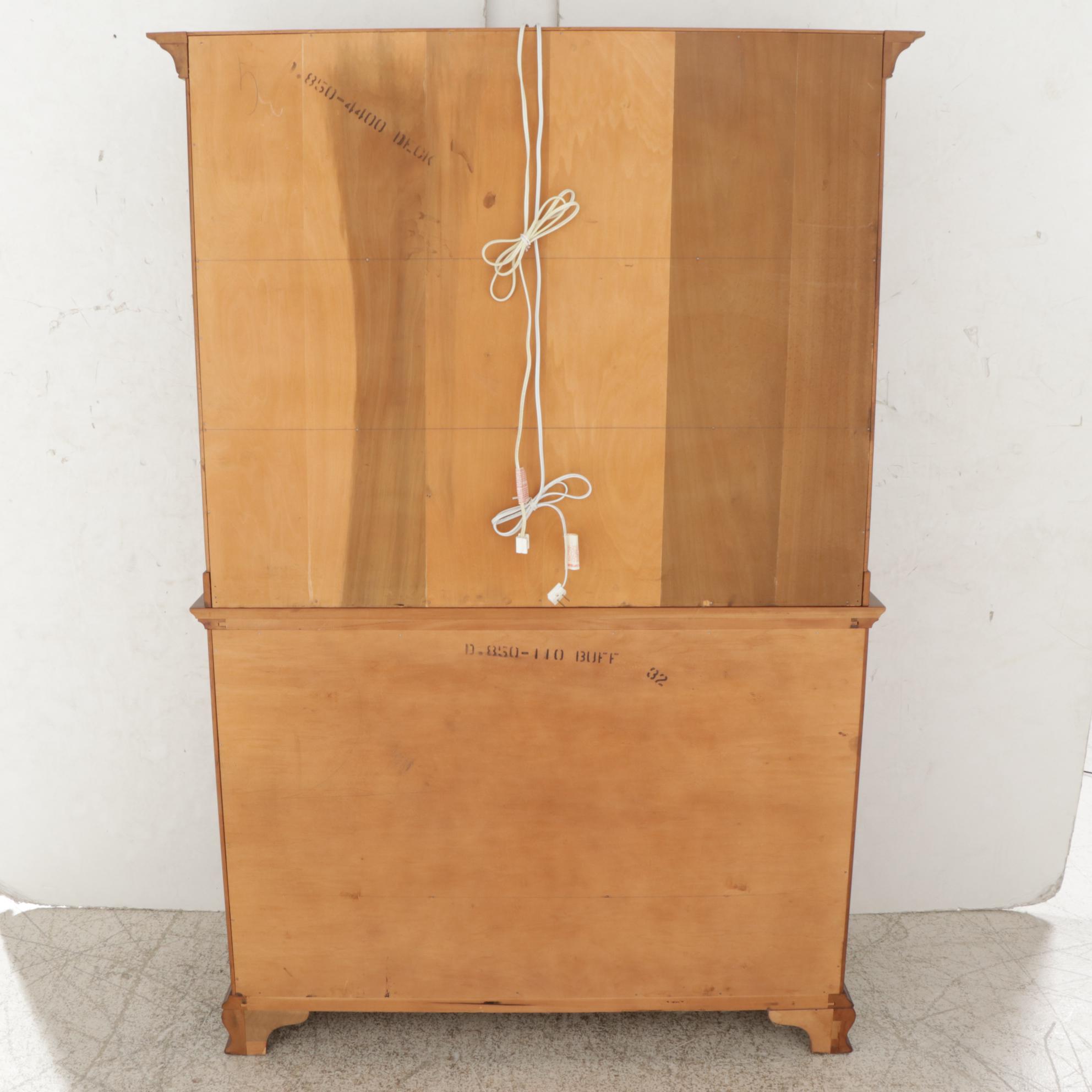 Thomasville "Welsh Valley" Cherry Sideboard and China Hutch, Late 20th Century