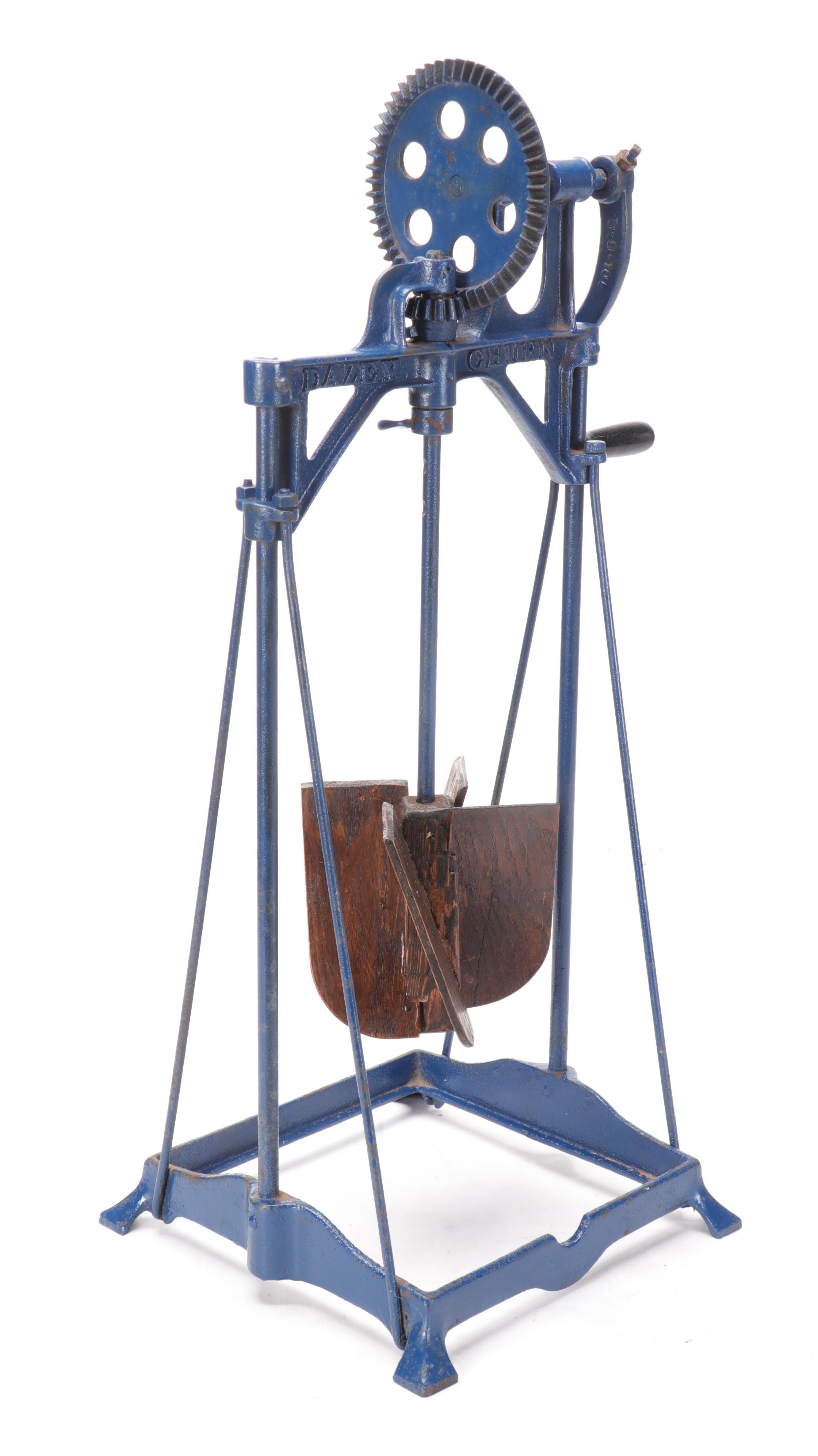 Dazey Hand-Crank Butter Churn With Frame