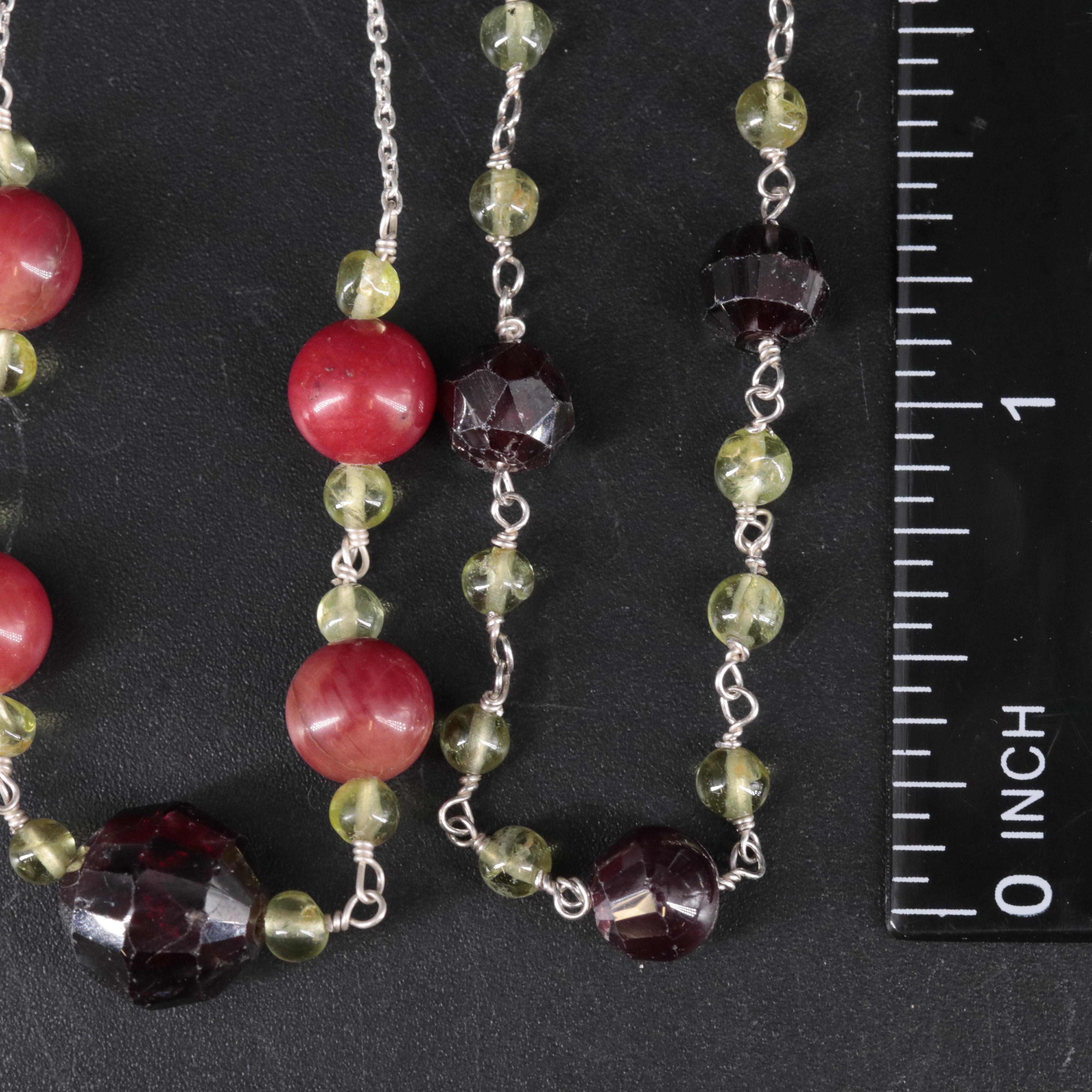 Sterling Silver Necklaces Featuring Gemstones