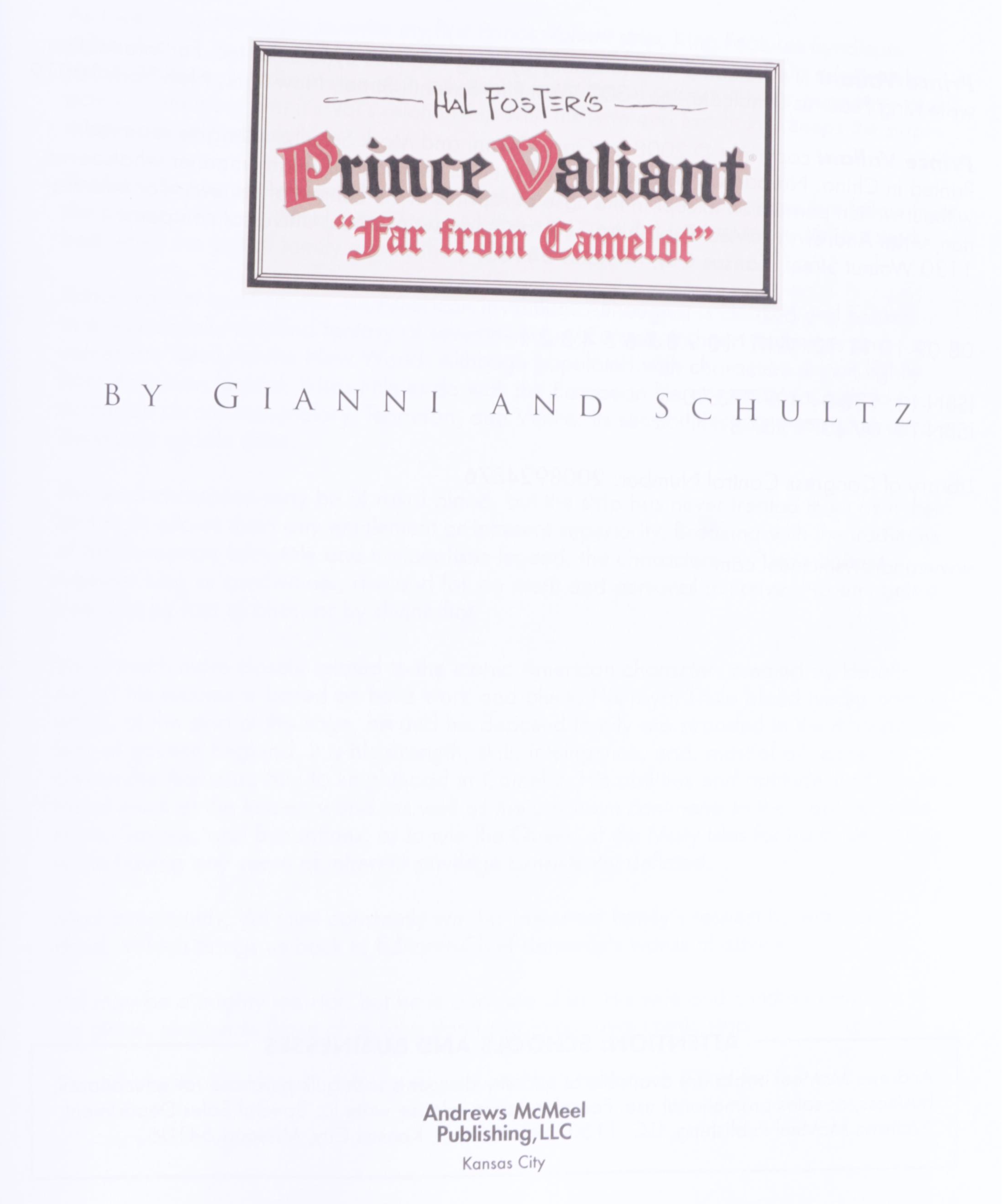 "Prince Valiant" Partial Volume Set by Hal Foster