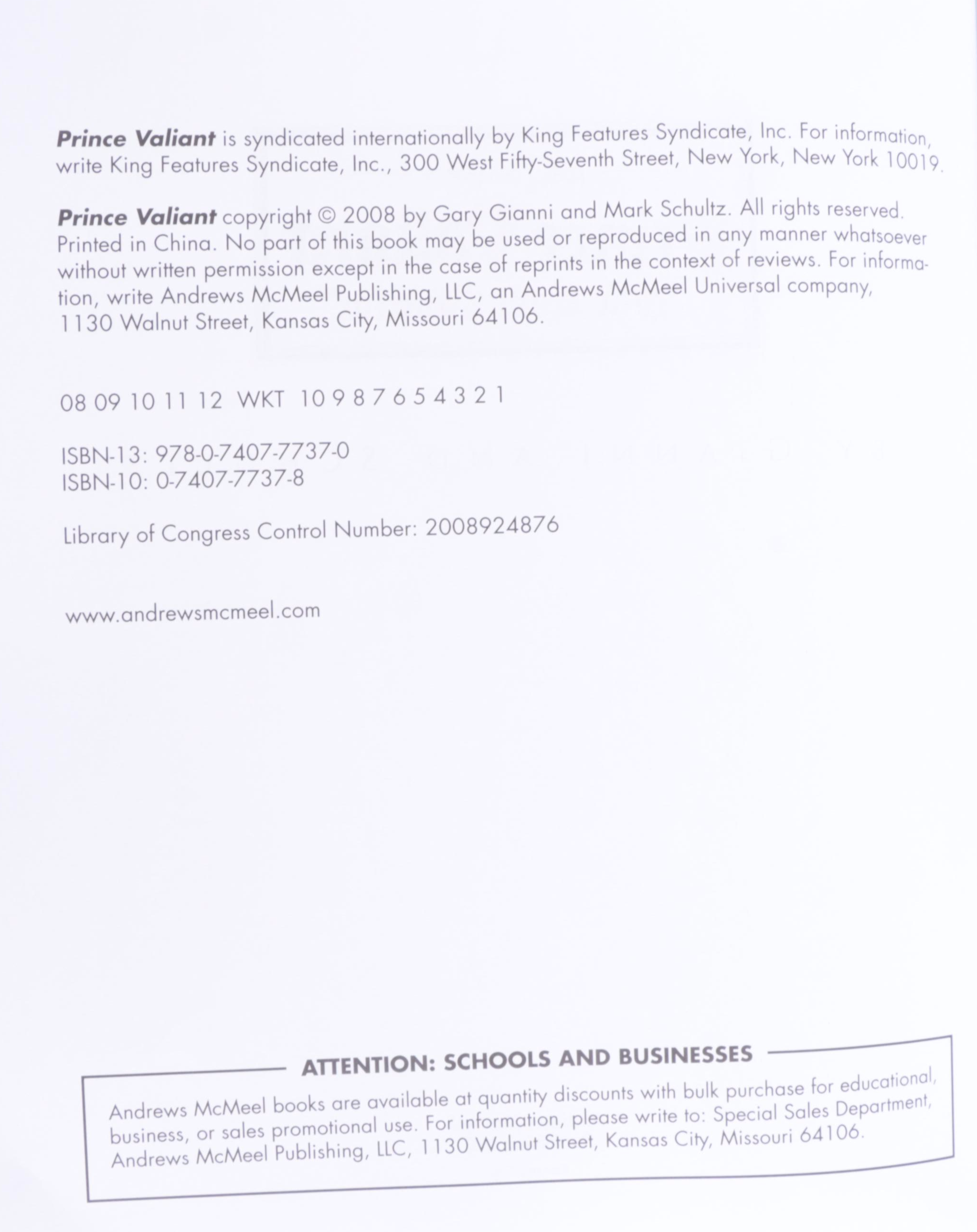 "Prince Valiant" Partial Volume Set by Hal Foster