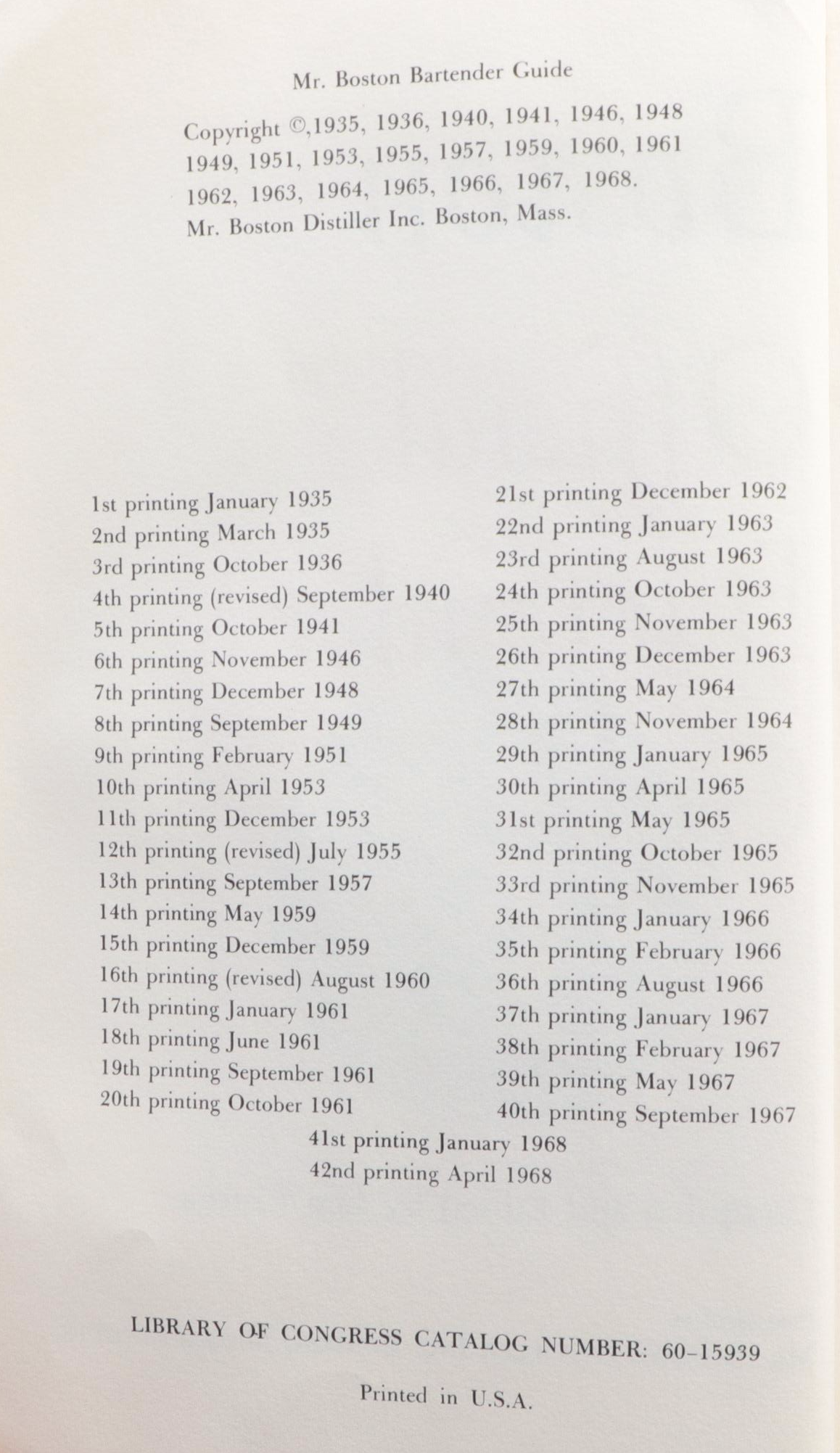 "Old Mr. Boston Deluxe Official Bartender's Guide" by Leo Cotton and More