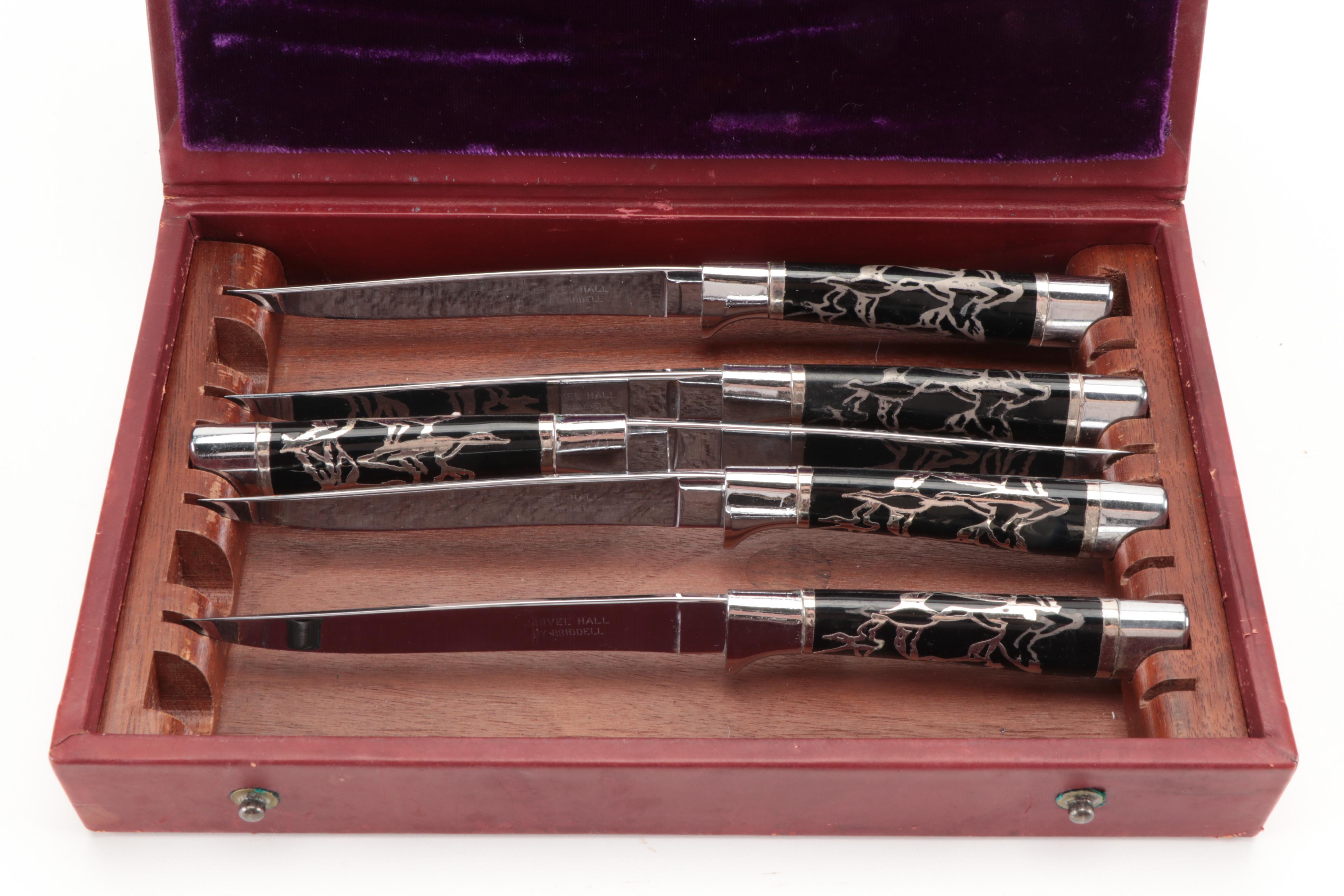 Carvel Hall Cutlery Set and Case "The Duck Blind" by Aiden Lassell Ripley