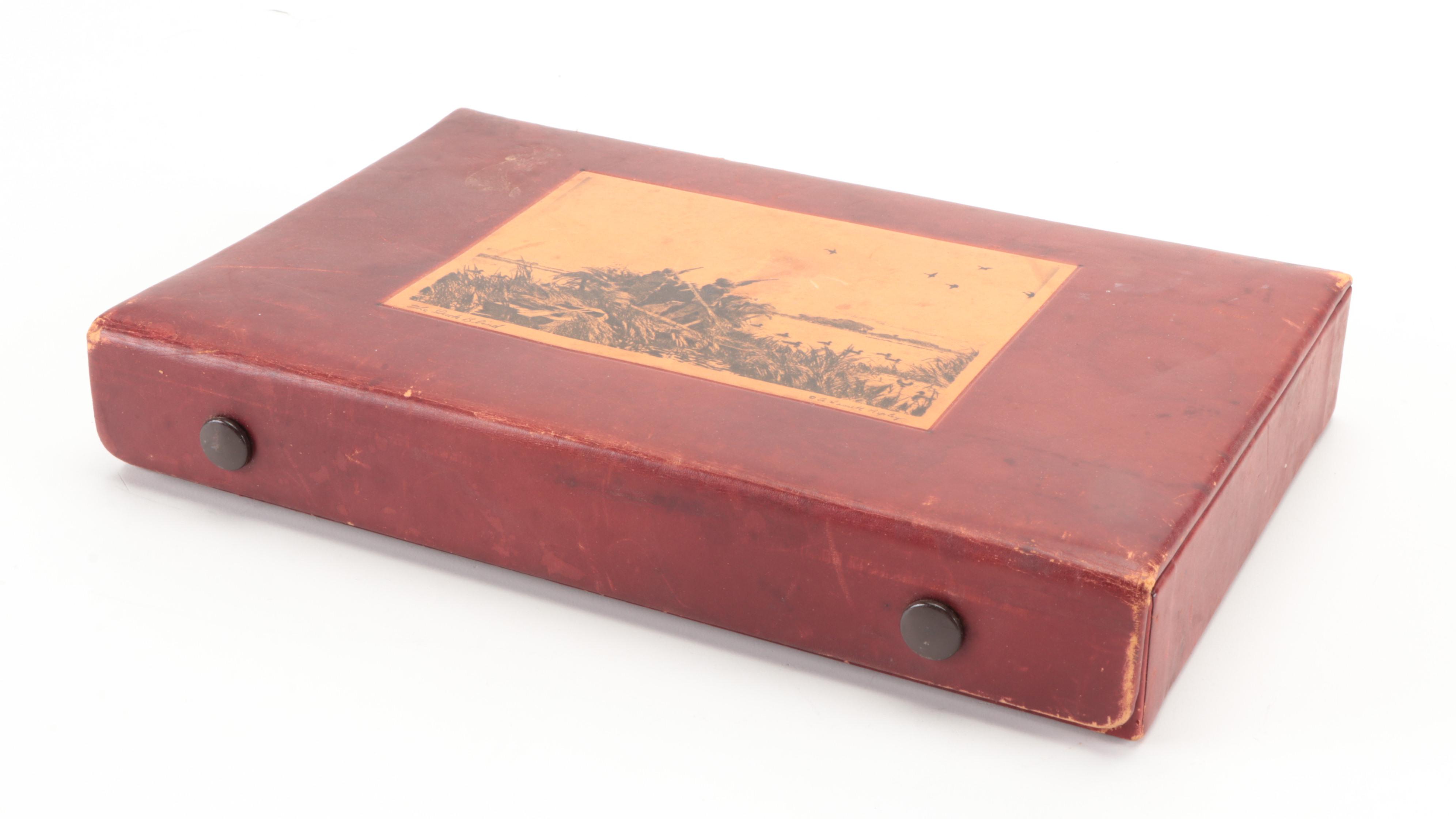 Carvel Hall Cutlery Set and Case "The Duck Blind" by Aiden Lassell Ripley