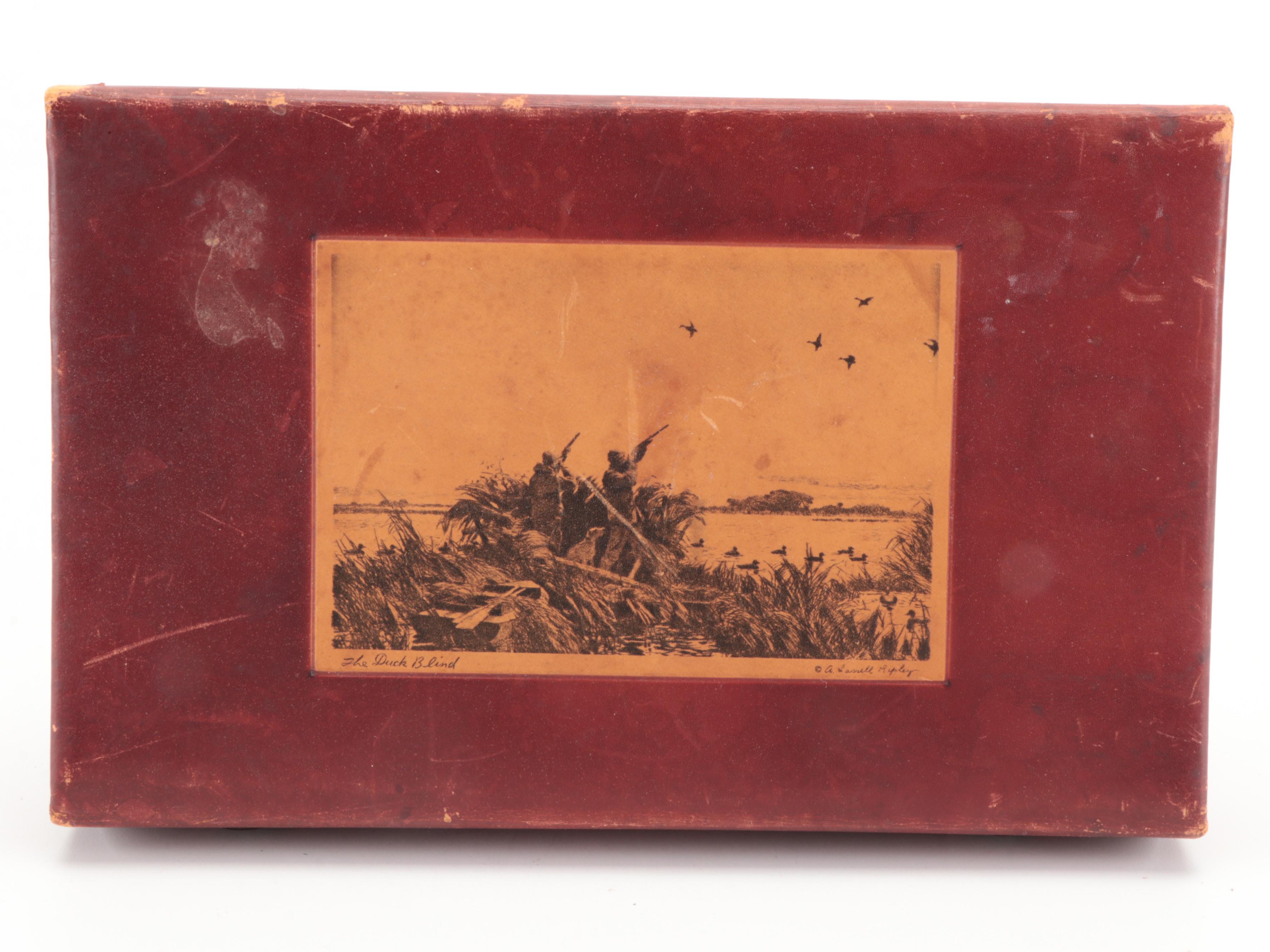 Carvel Hall Cutlery Set and Case "The Duck Blind" by Aiden Lassell Ripley