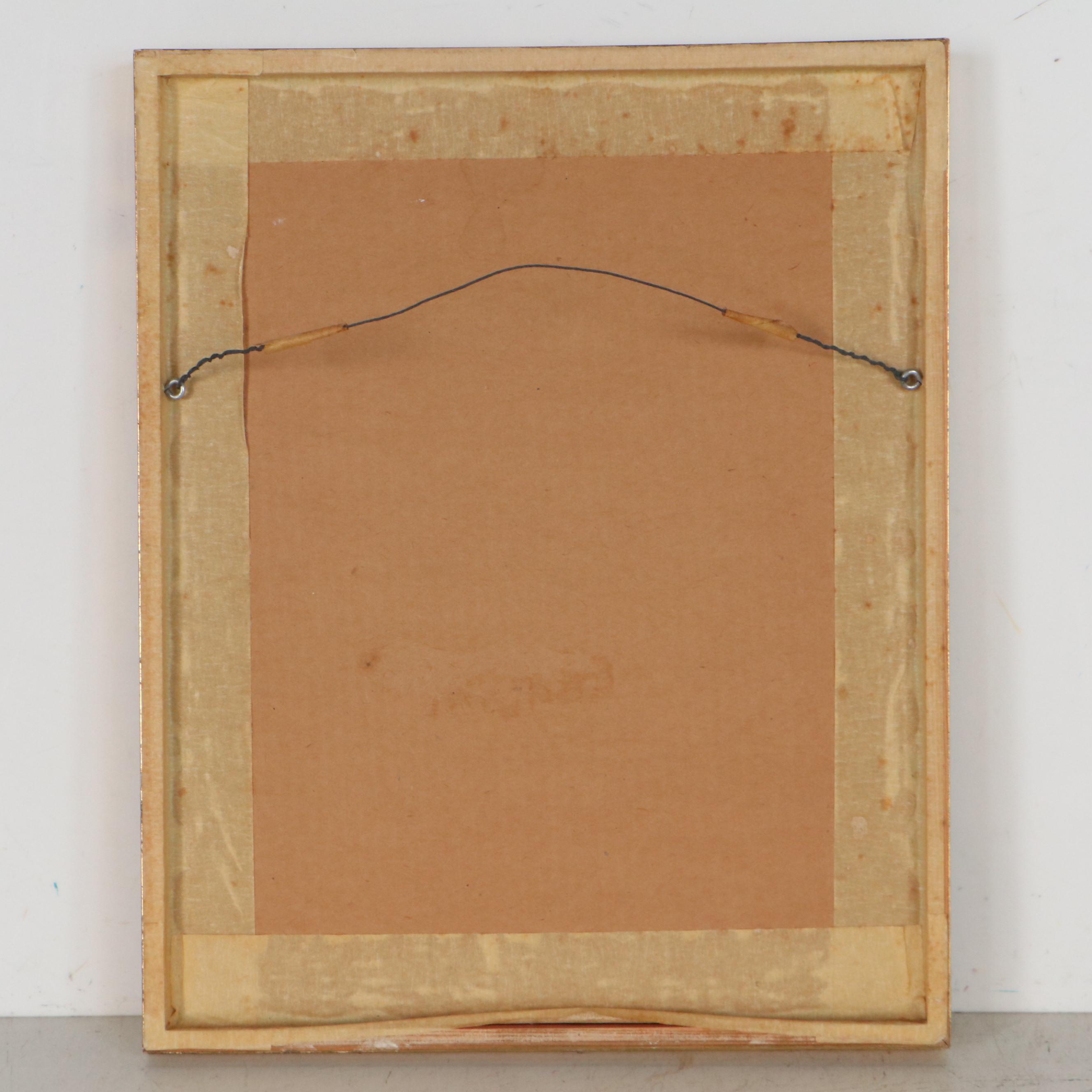 Judith Bledsoe Lithograph of Figure with Trumpet