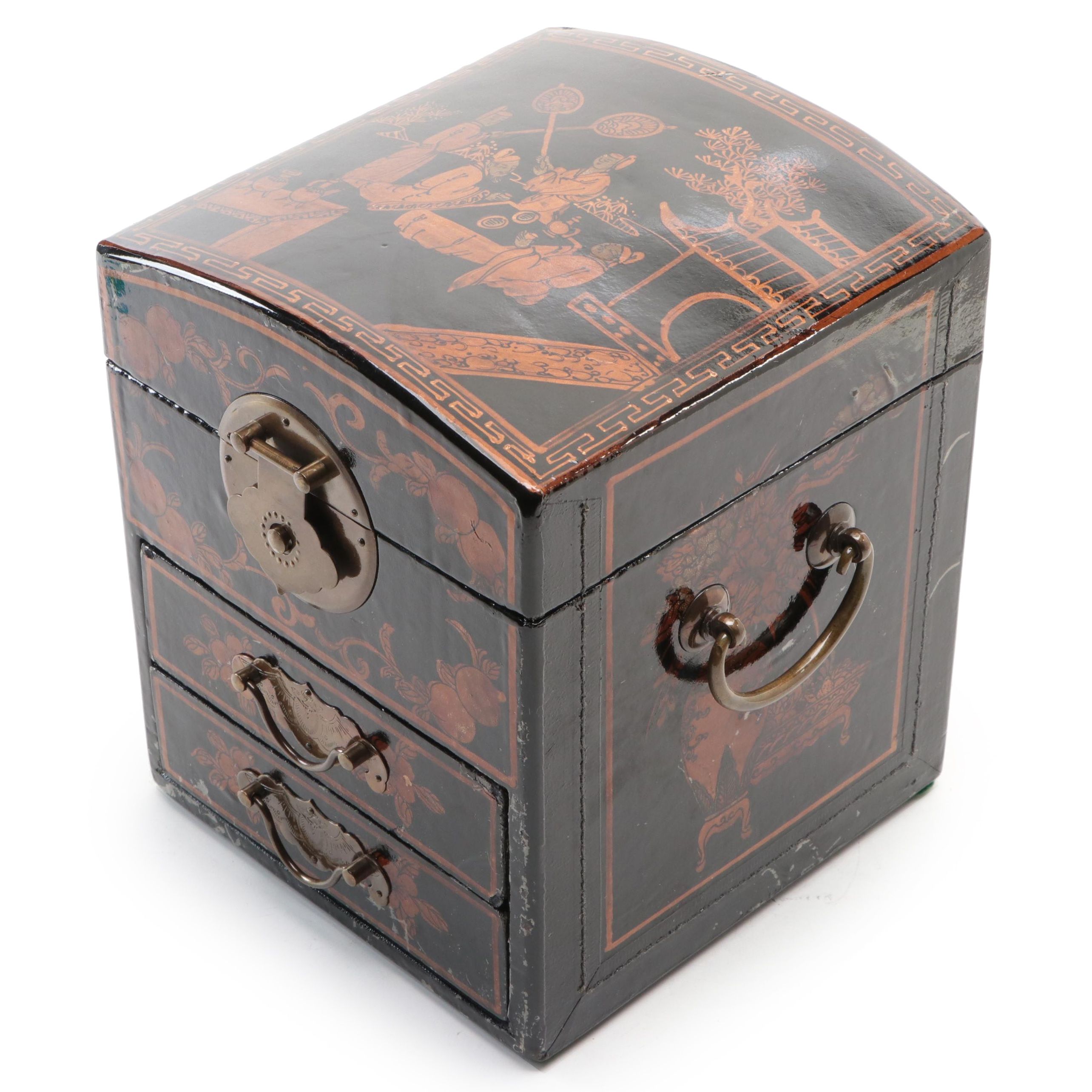 Chinese Black Lacquerware Box